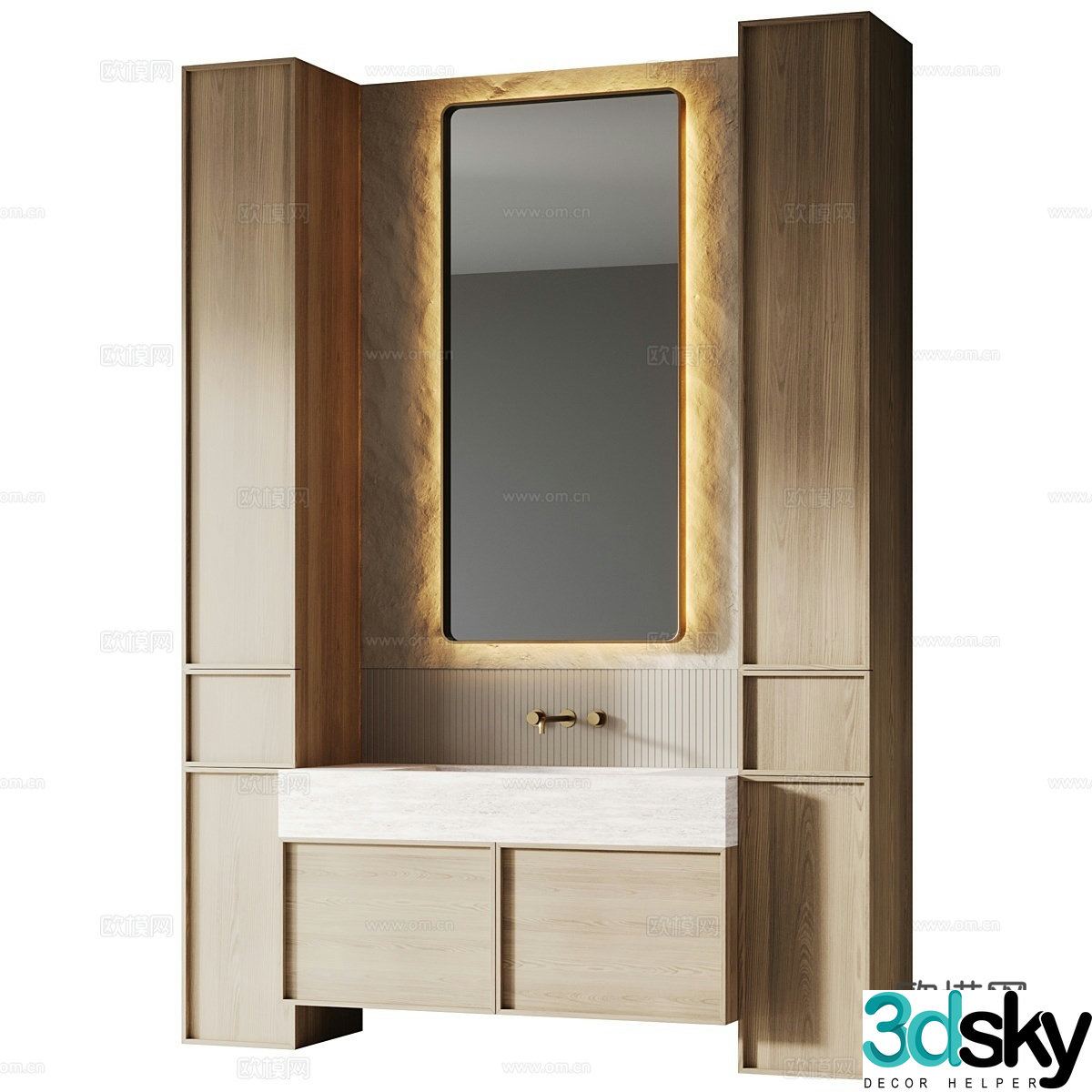 Bathroom cabinet 3d model