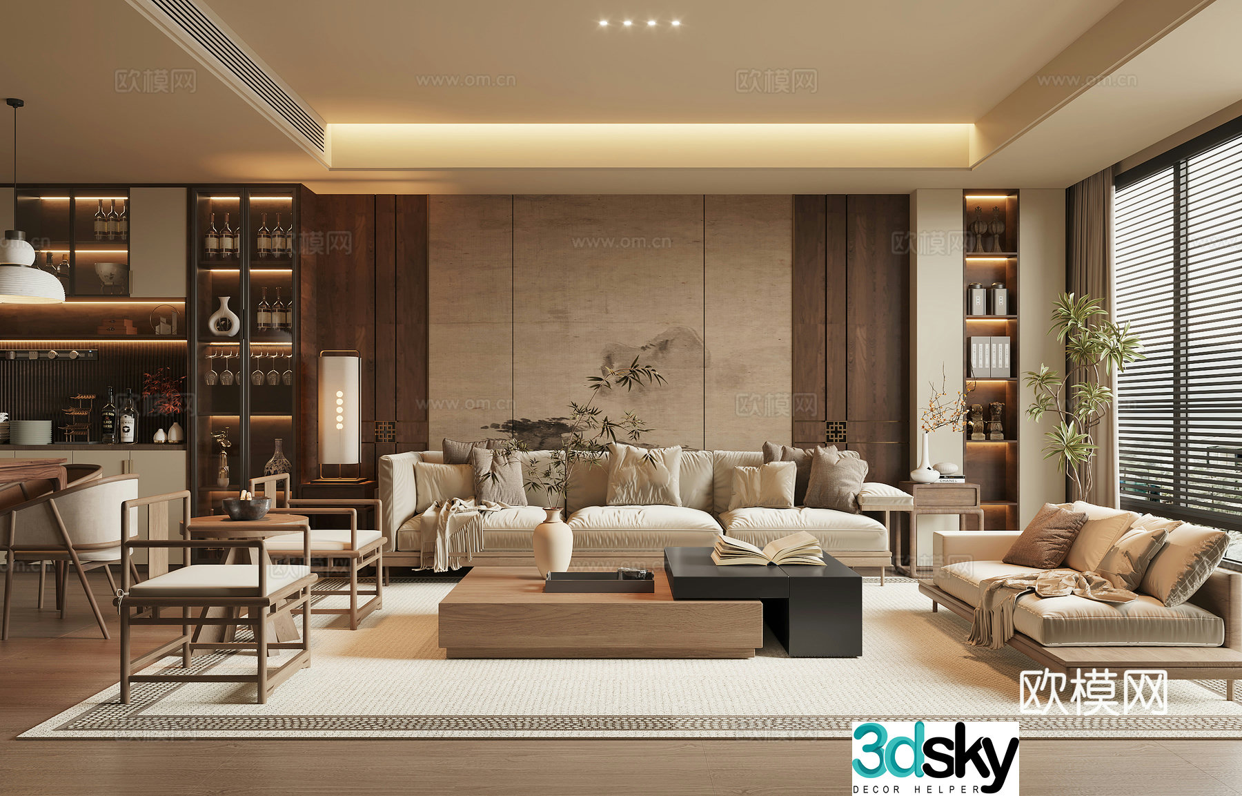 Song style restaurant 3D model