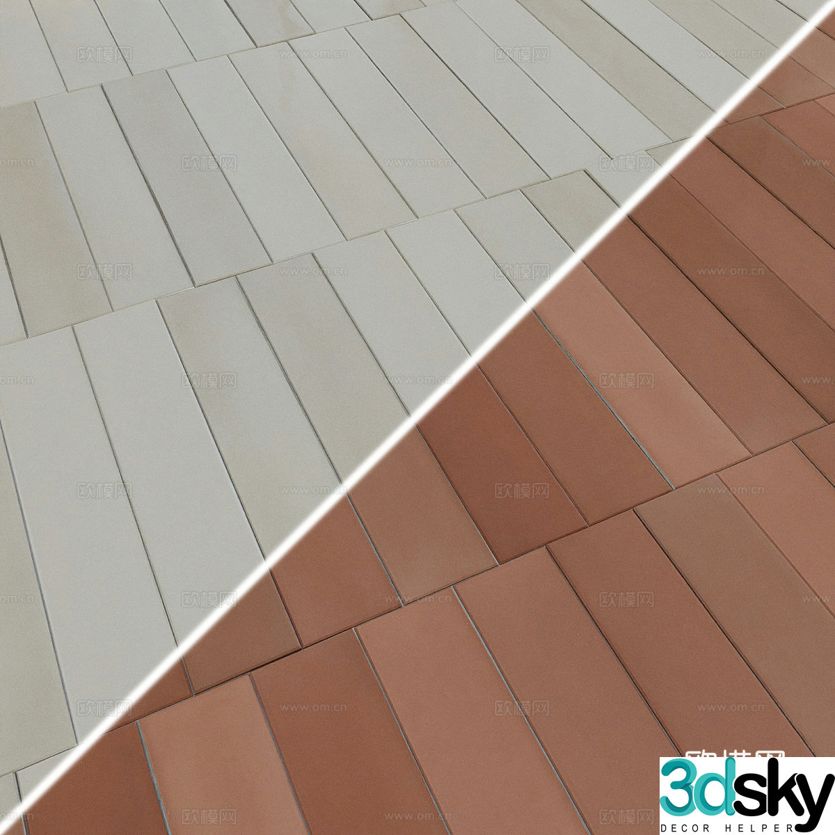 3d model of floor tiles