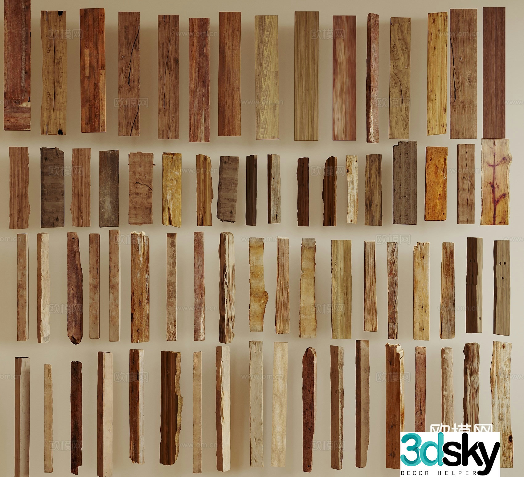Wasabi Wood Board 3D Model