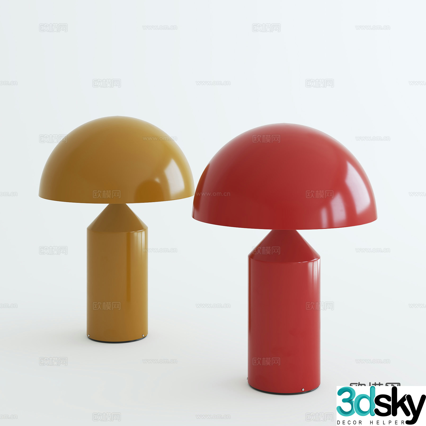 Modern minimalist desk lamp 3d model