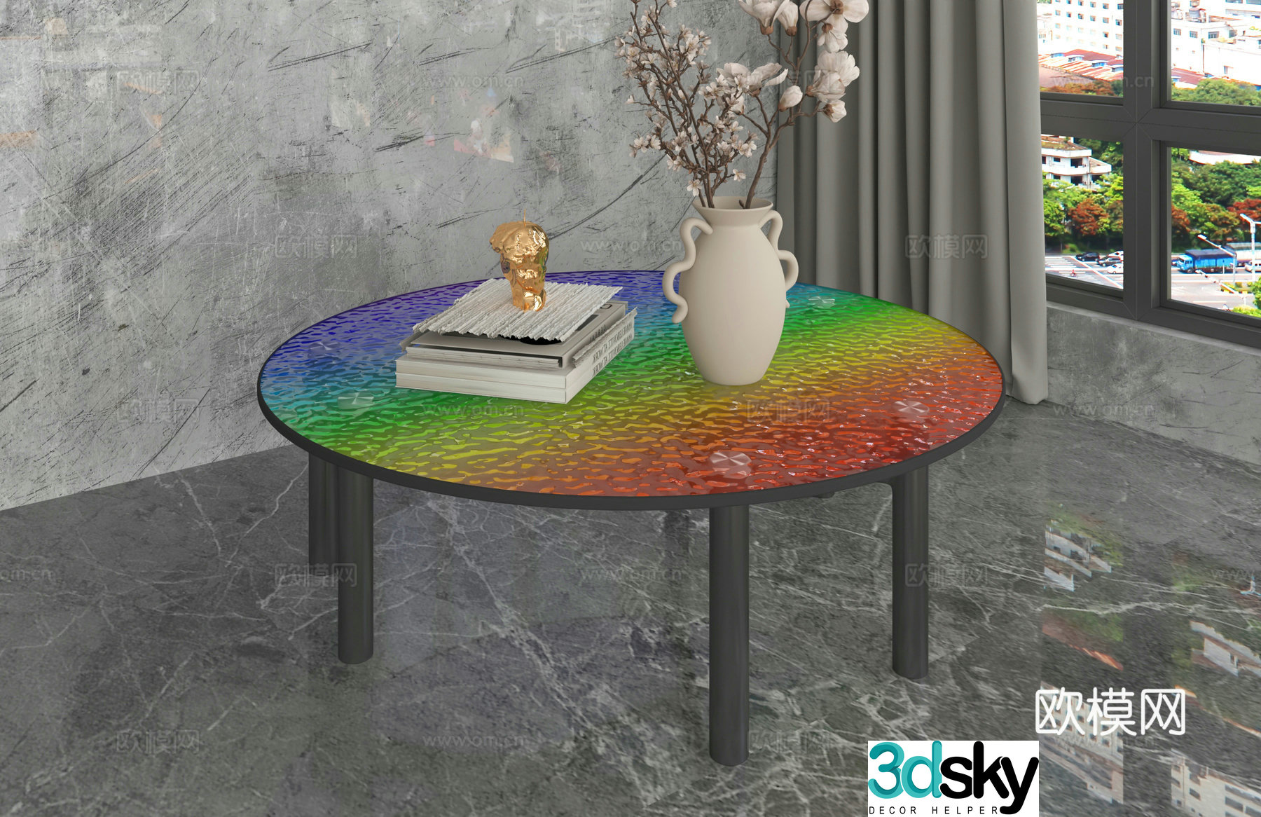 Modern coffee table 3d model