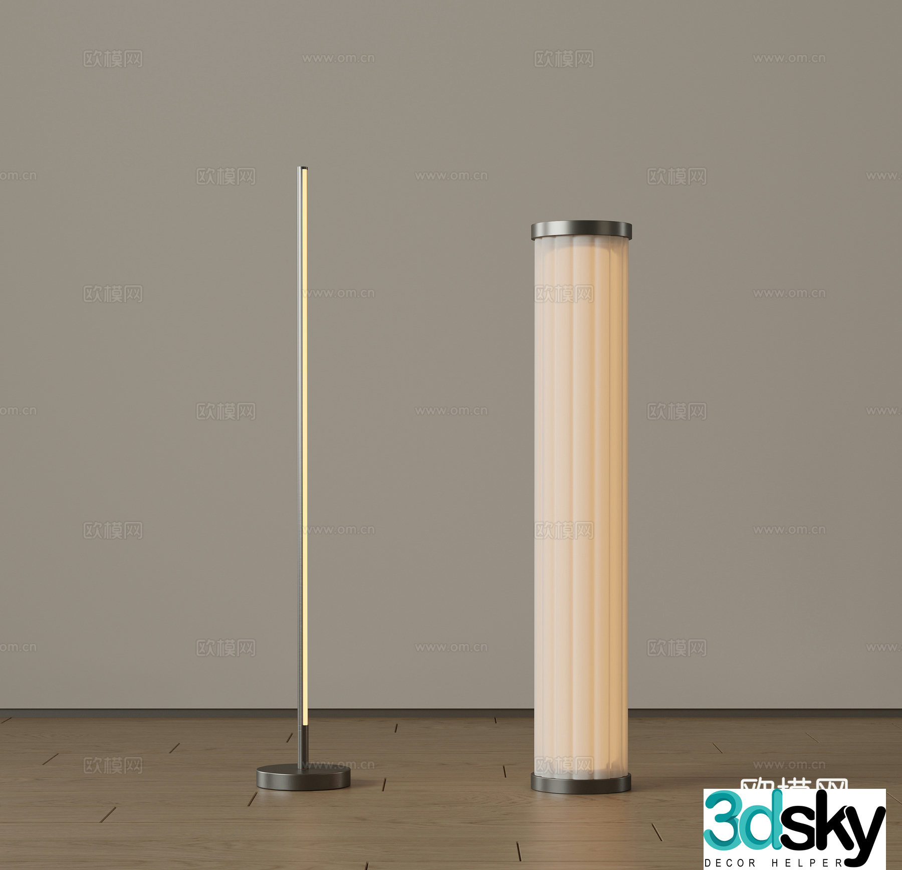 Modern medieval floor lamp Minimalist floor lamp Italian floor lamp Art floor lamp Creamy wind fall 3D model