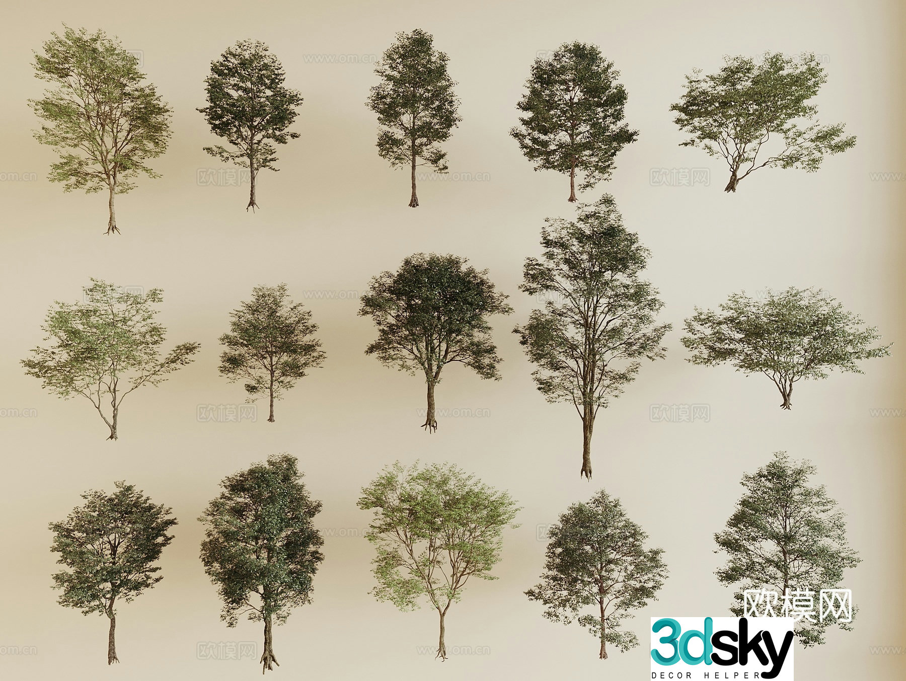Landscape tree Tree Street Tree 3D Model