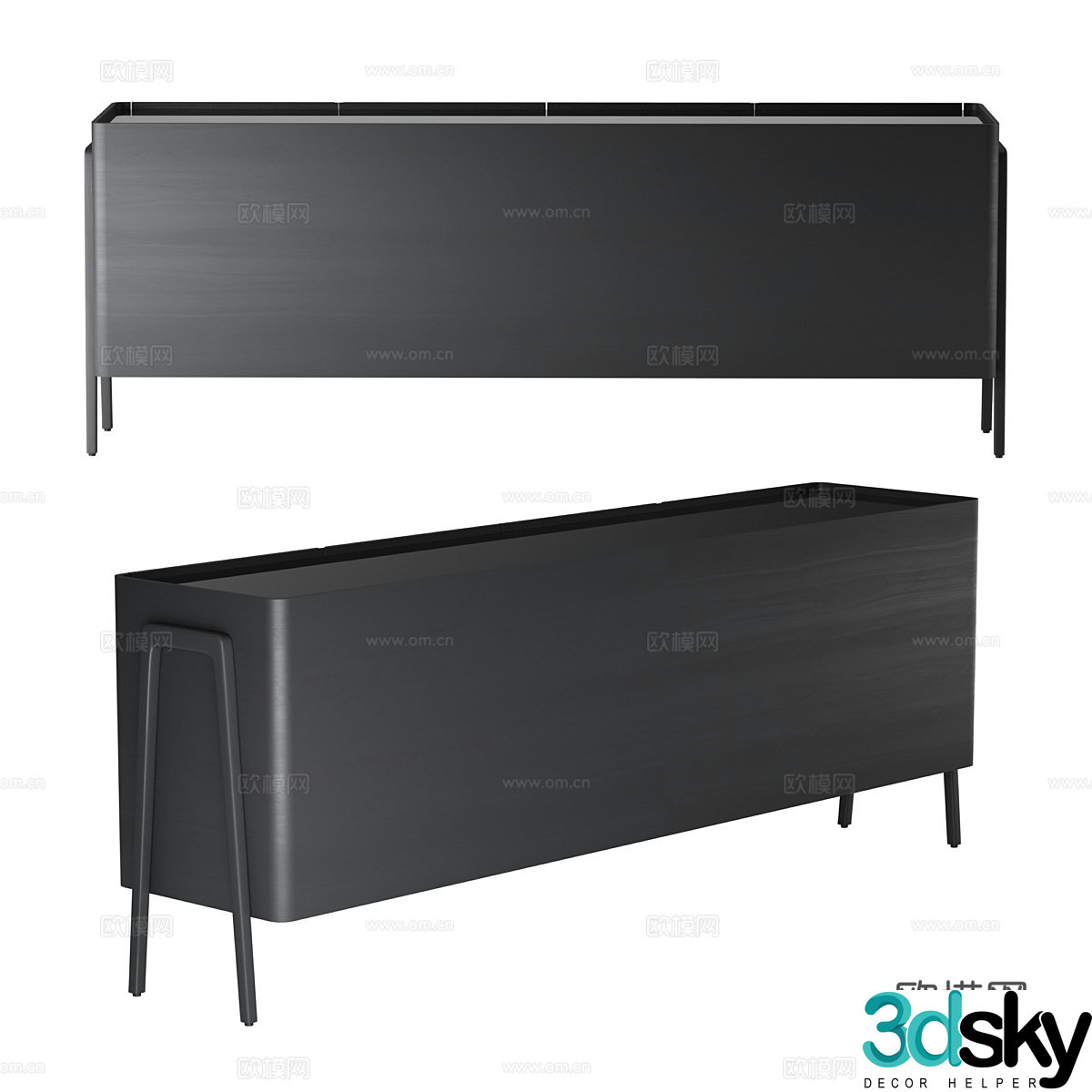 New Chinese TV Cabinet Side Cabinet 3D Model