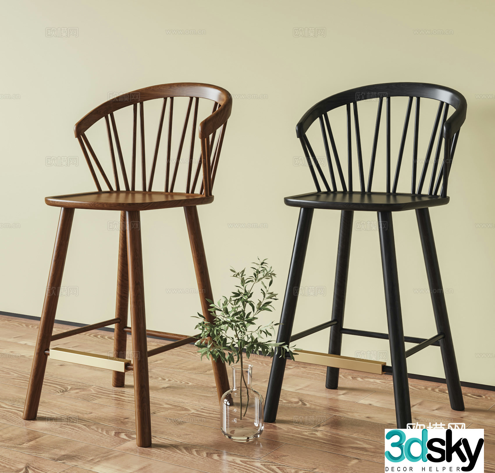 Middle Ages 3D Model of Wasabi Chair