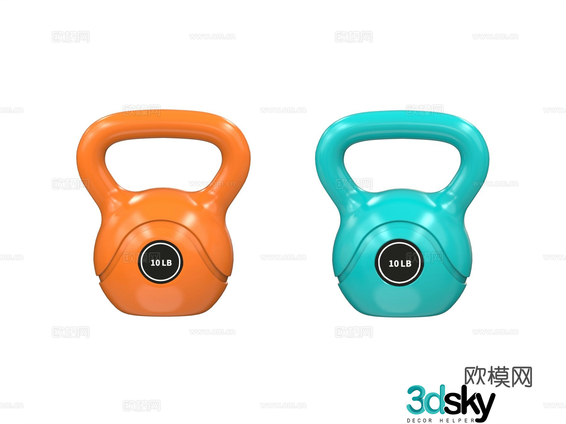 Kettlebell Fitness Equipment Yoga Supplies Sports Equipment 3D Model