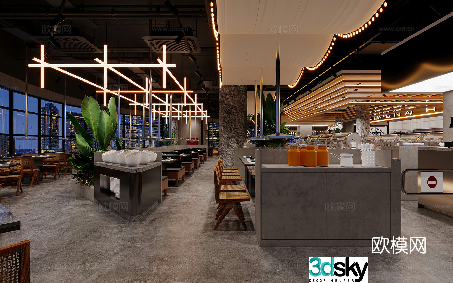 Jijifeng Barbecue Shop 3D Model