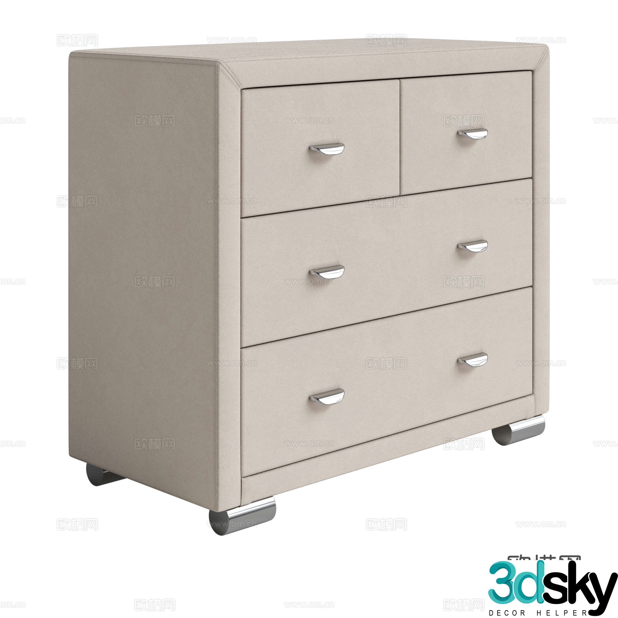 Bedside table side cabinet dining cabinet entrance cabinet 3D model