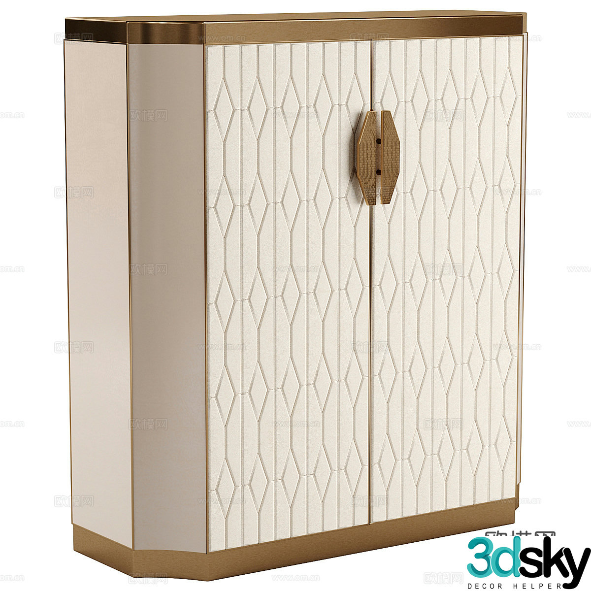 Modern entrance cabinet 3D model