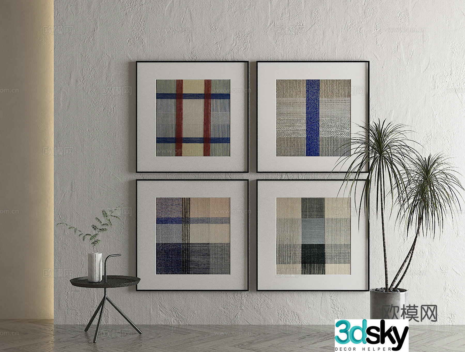 3D model of decorative painting of jujifeng