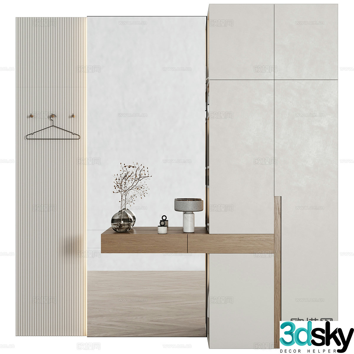 Decorative cabinet 3d model