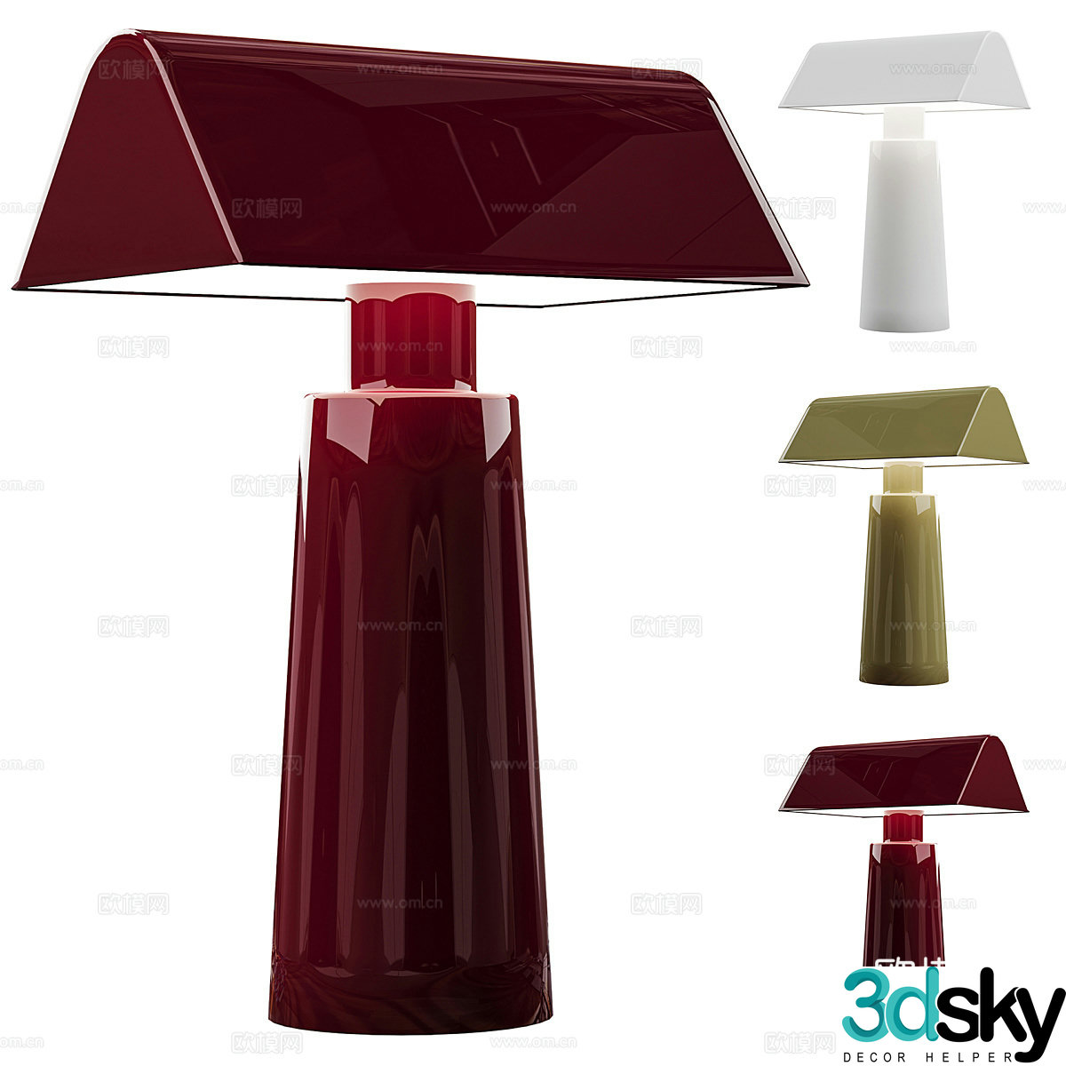 Modern Italian Tradition Caret MF1 desk lamp 3d model
