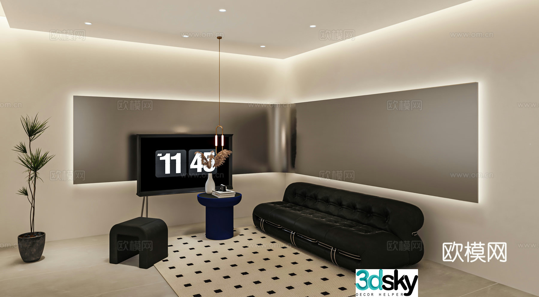 Modern sofa 3d model