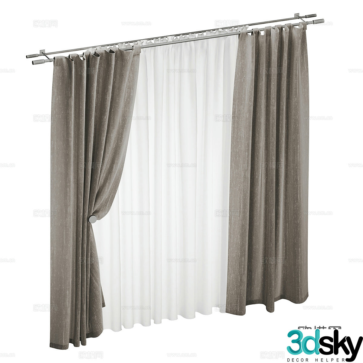 Curtain 3d model