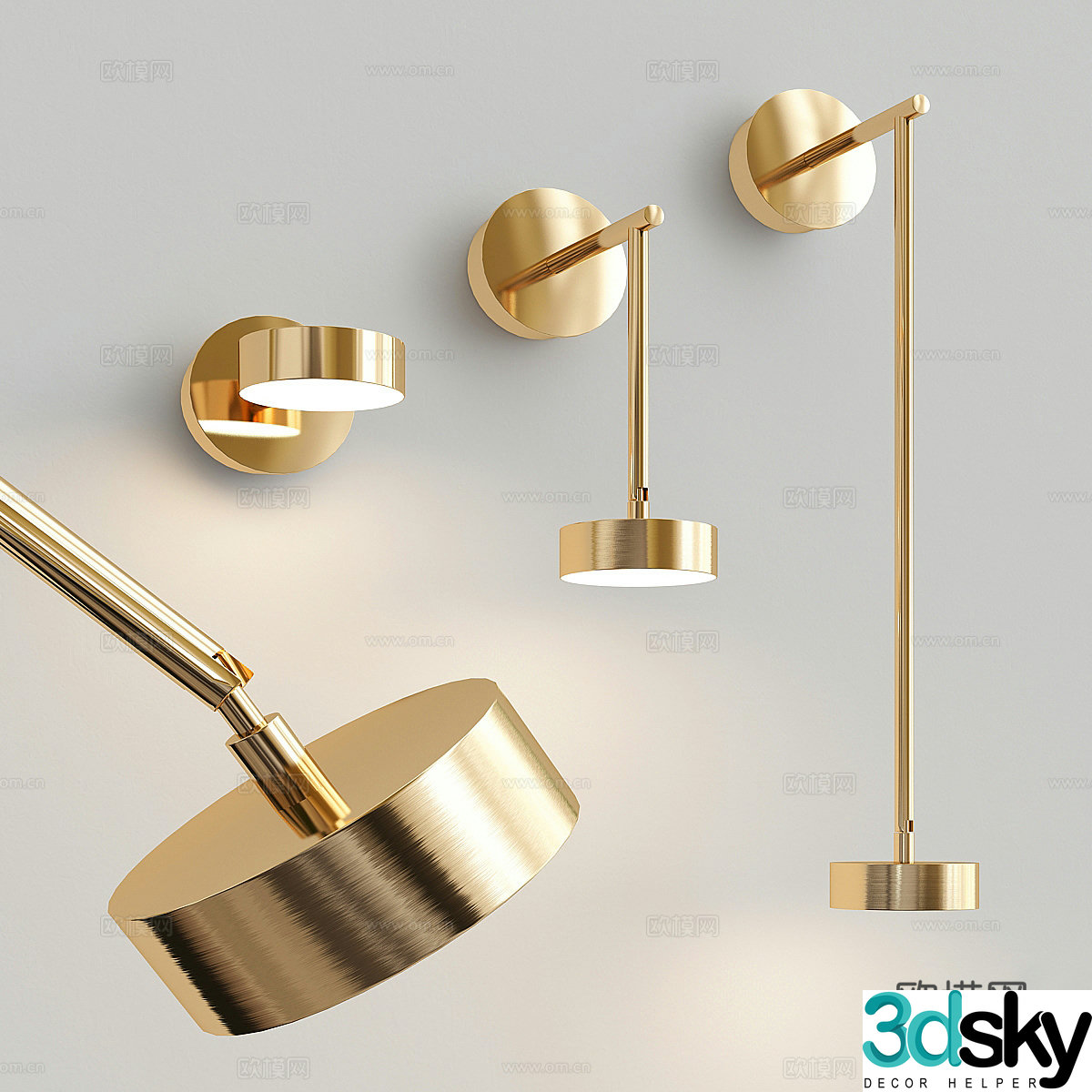 Giopato Coombes 3D wall lamp design