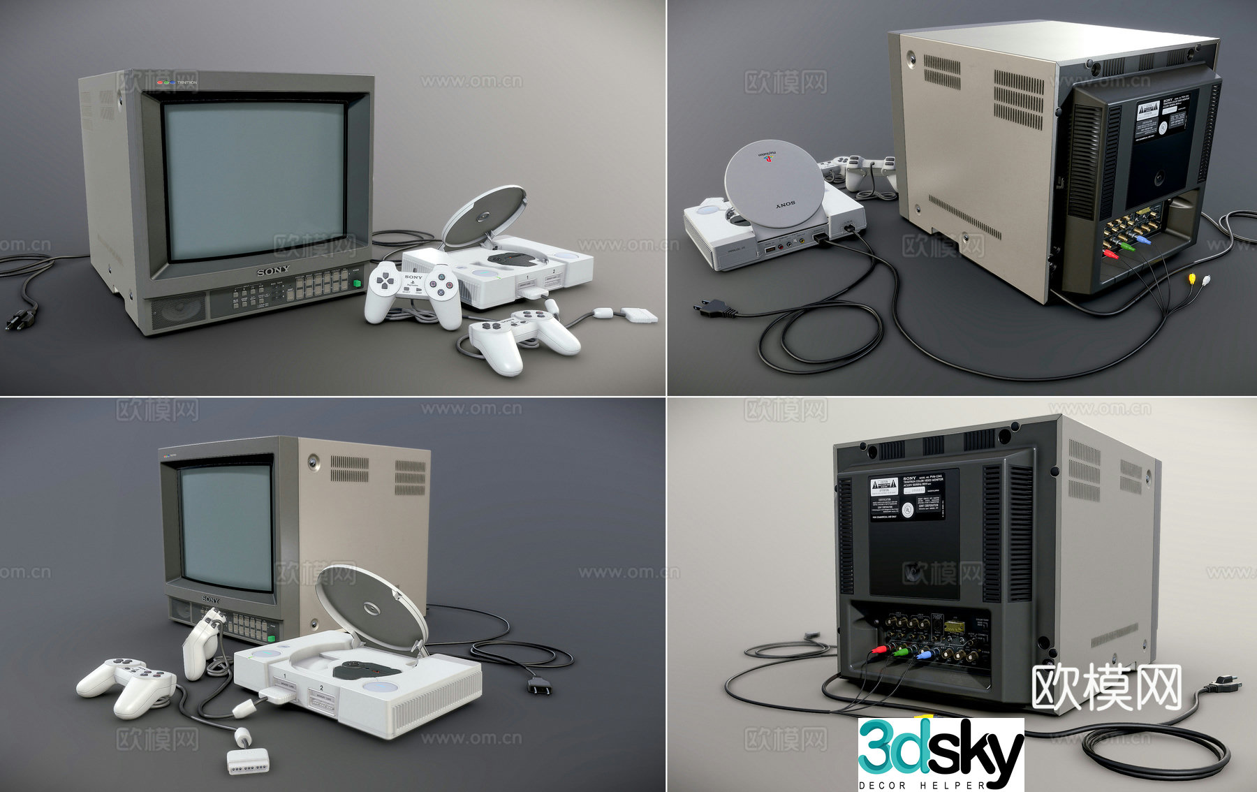 Retro Sony Games Vintage Retro Games Vintage Games Vintage Games Vintage Games 3D Models