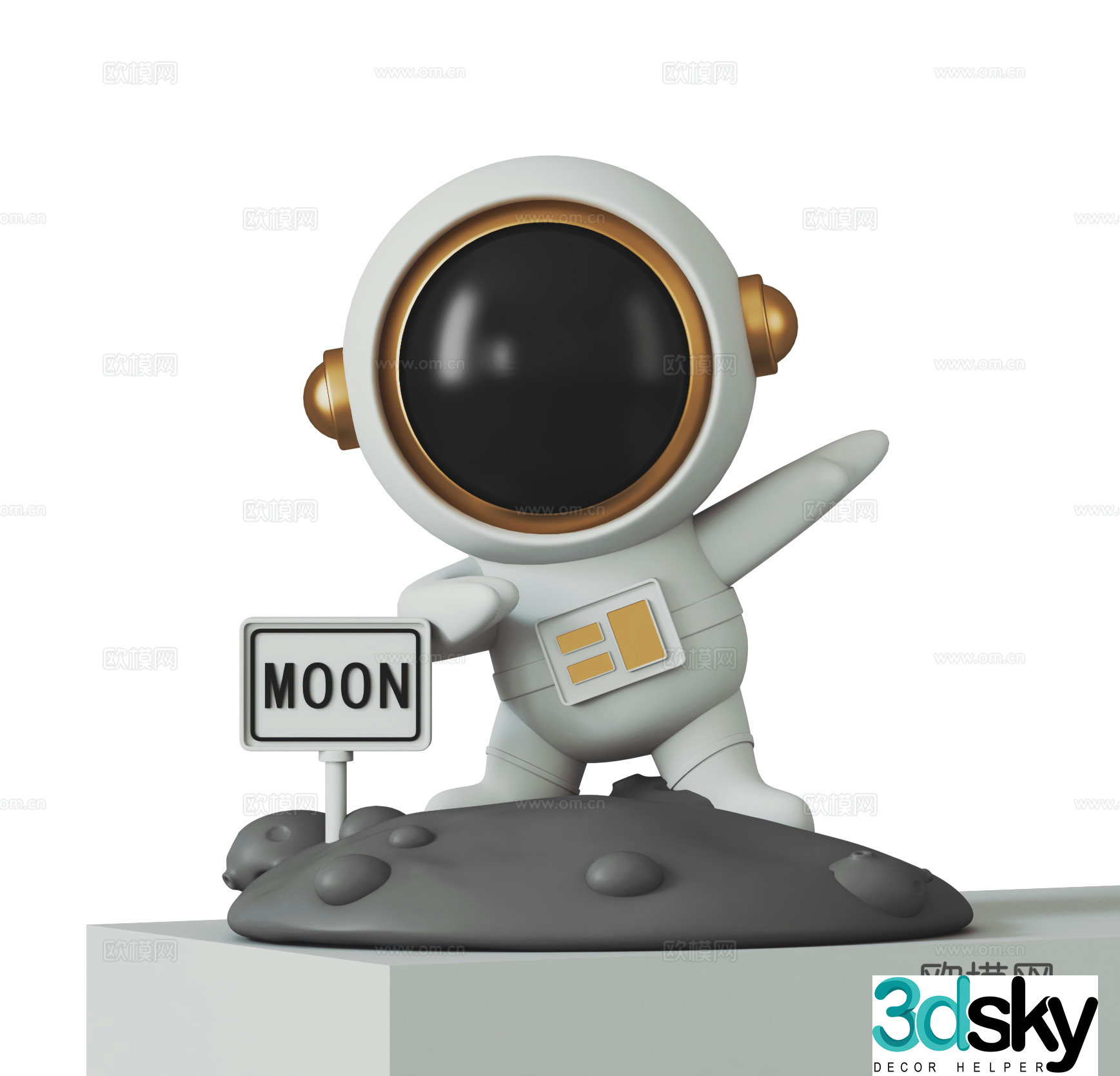 Modern doll 3d model