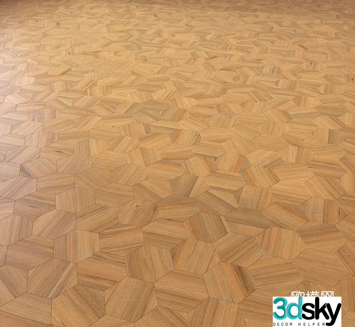 Medium parquet wood flooring retro parquet wood flooring 3d model