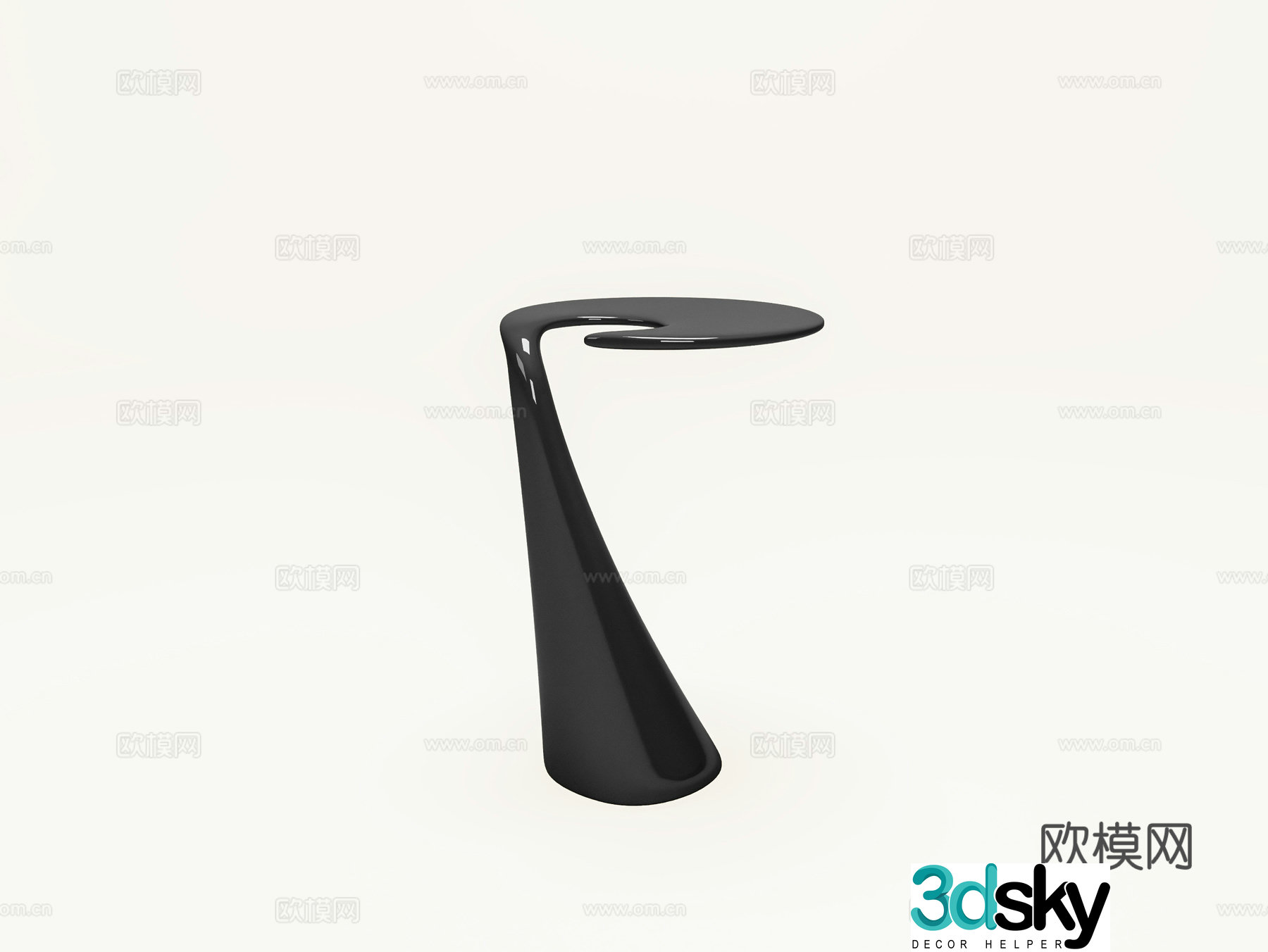 Modern art coffee table 3d model