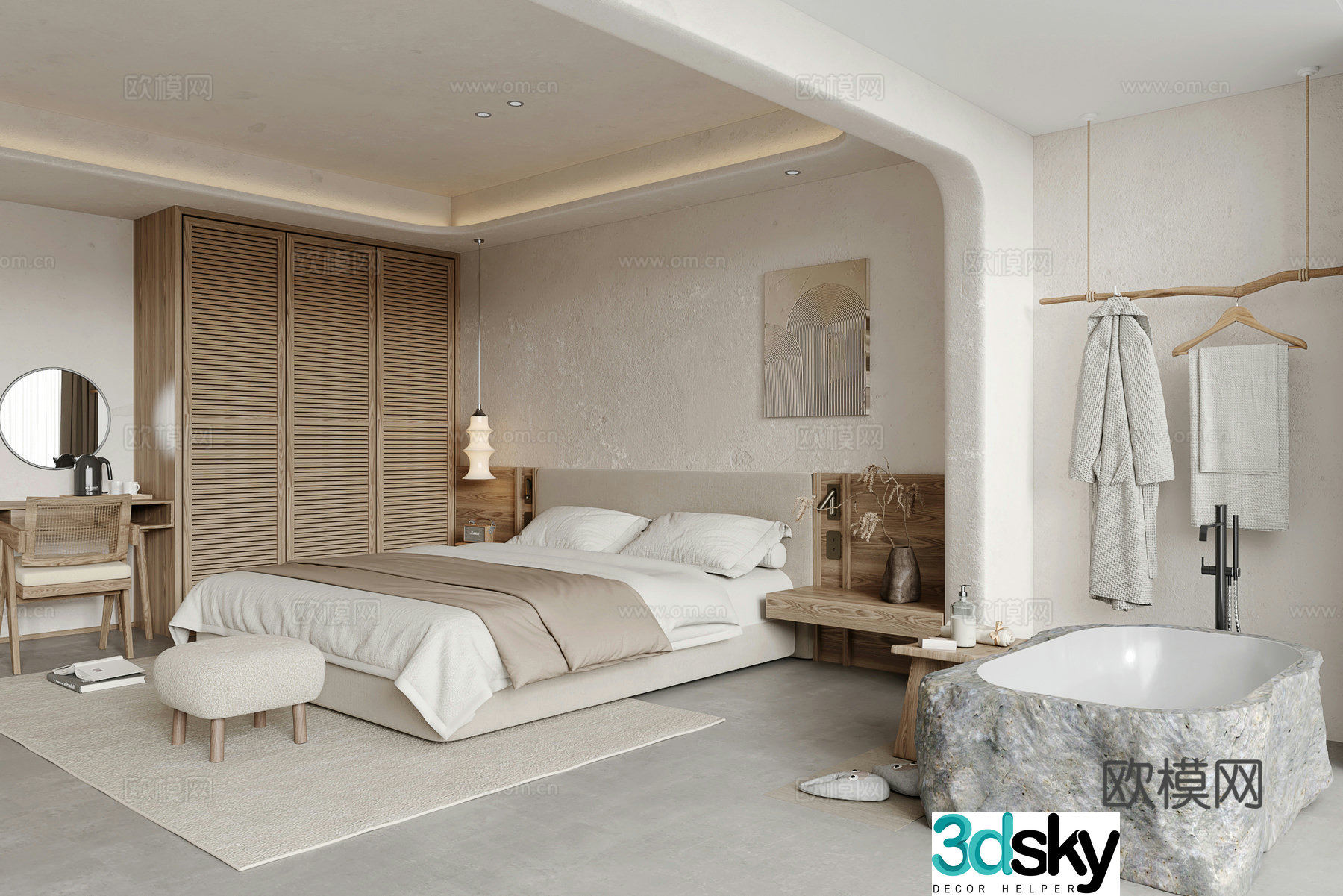 Wasabi B&B Room 3D Model