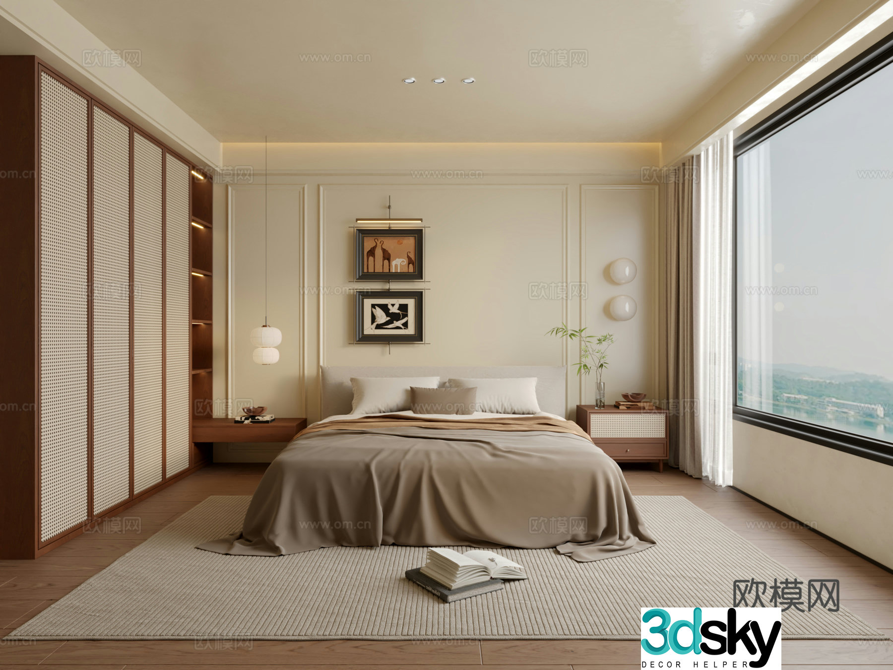 Wasabi Bedroom 3D Model