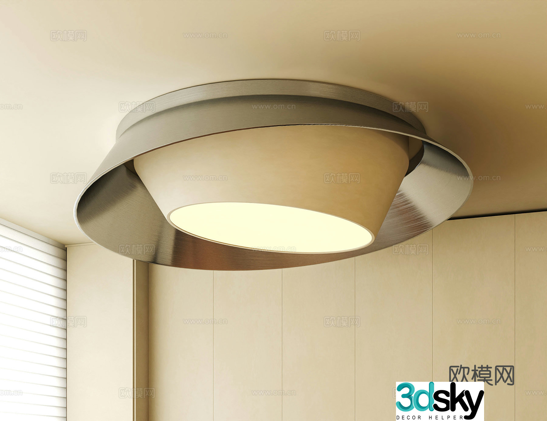 Modern ceiling light 3d model