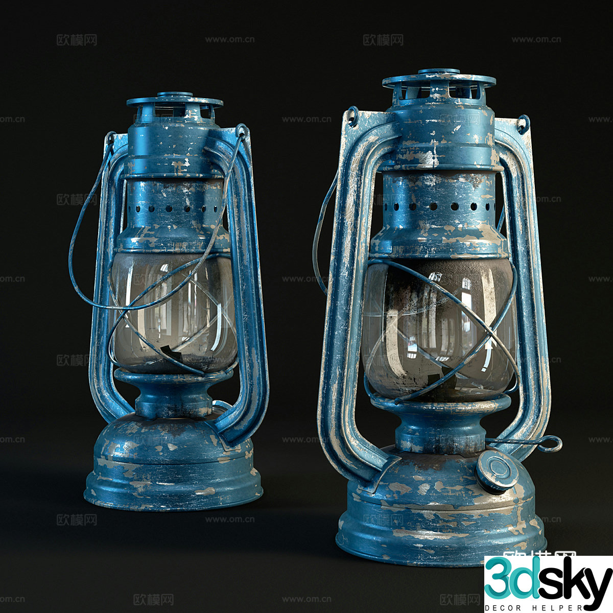 Kerosene lamp 3d model