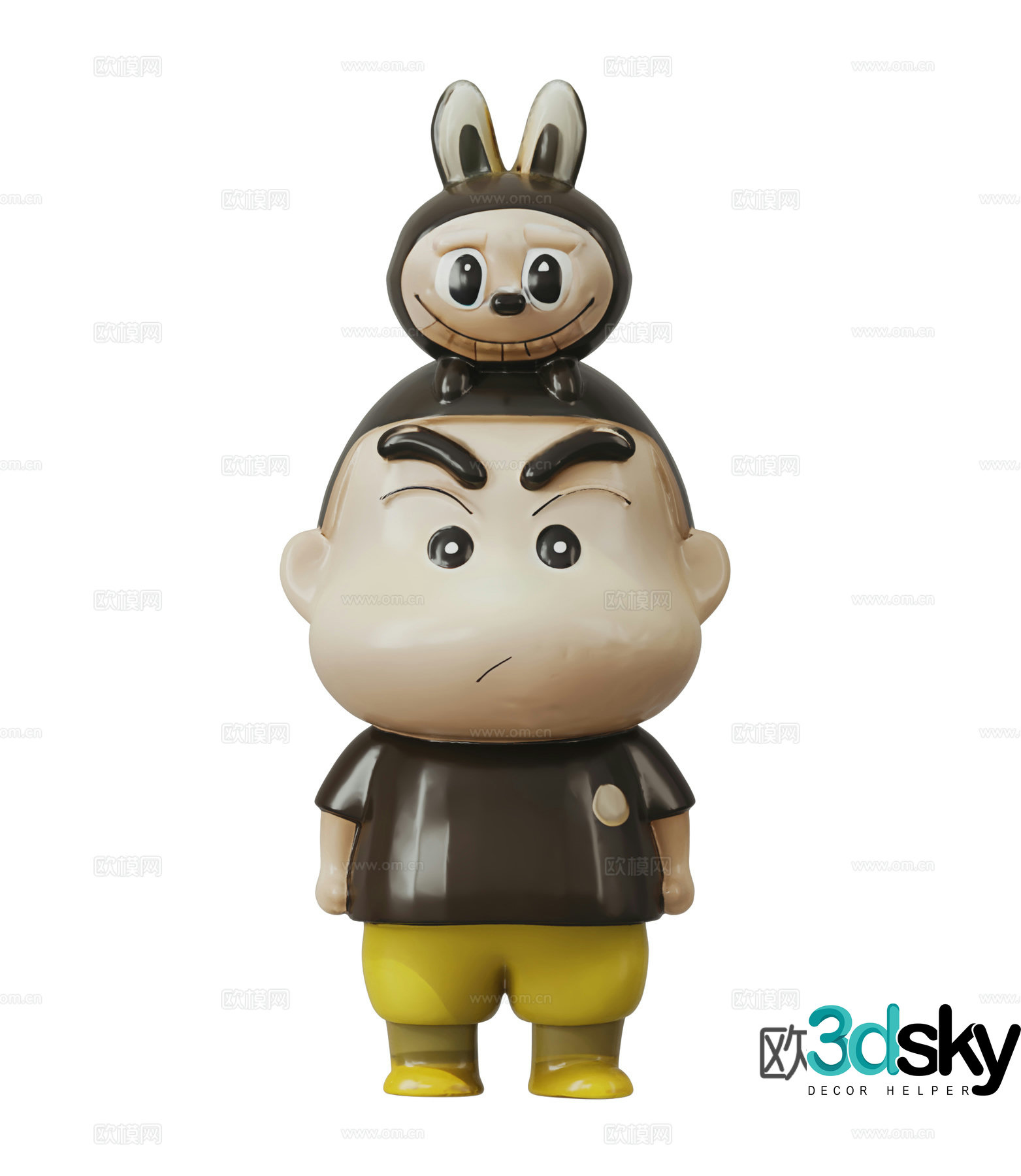 Modern doll 3d model