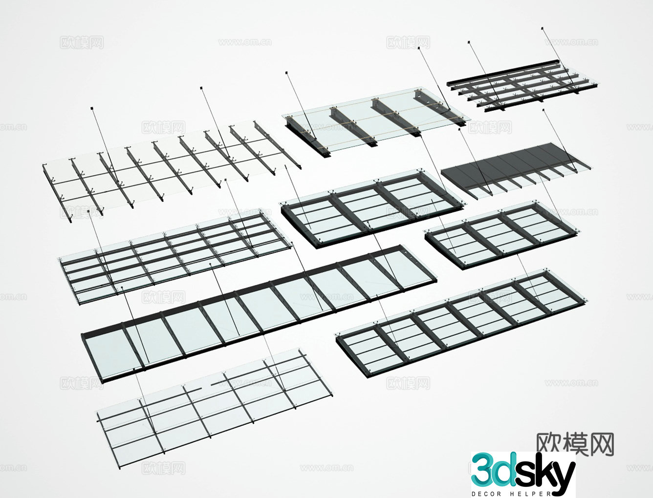 Glass shed 3d model