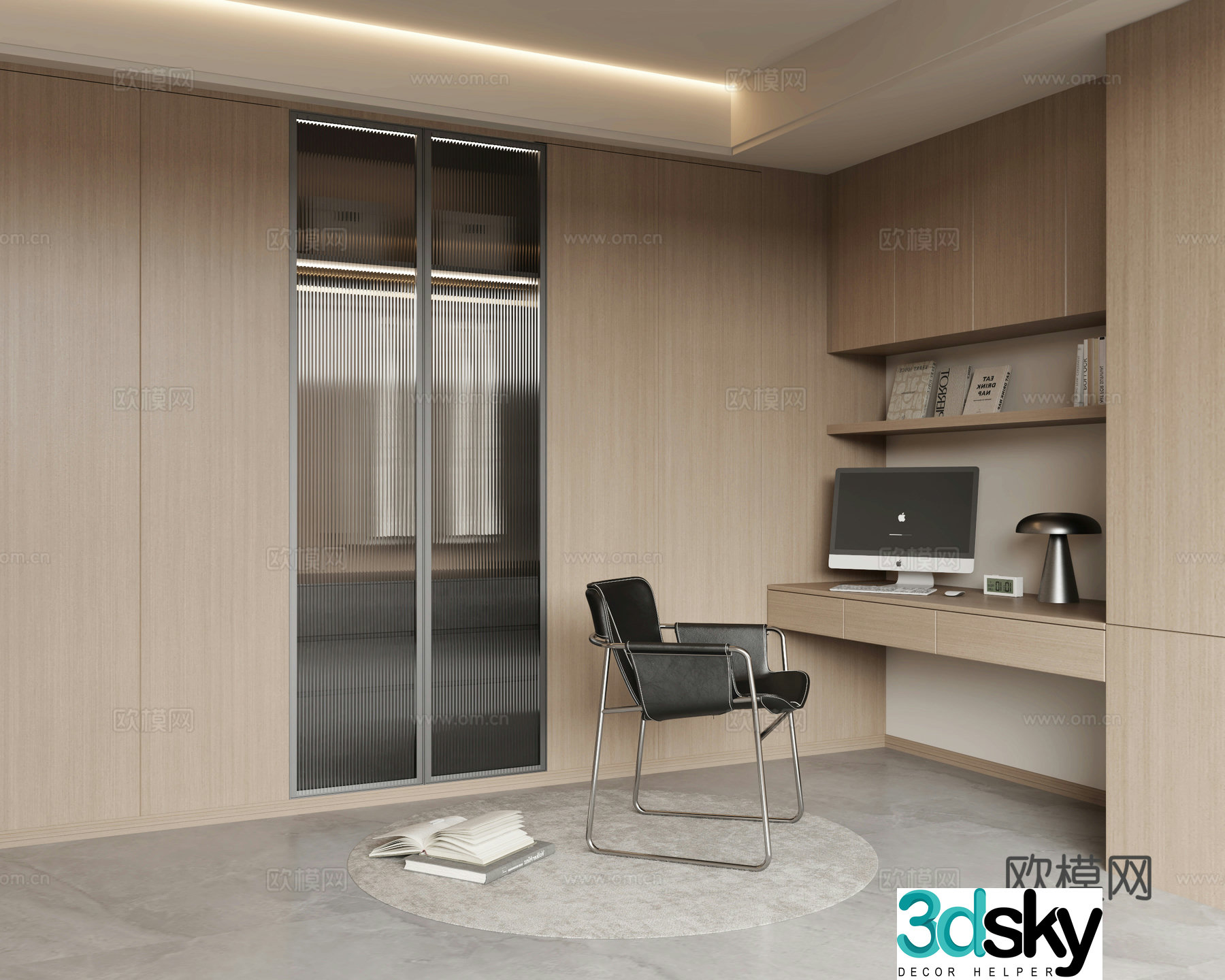 Modern wardrobe 3d model