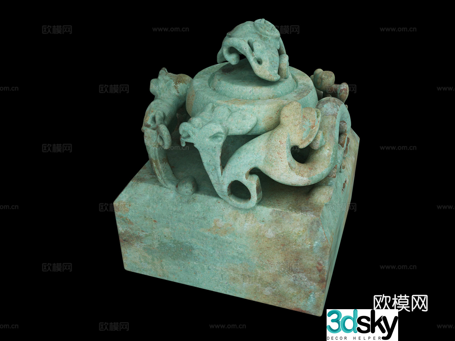 Chinese bronze ware bird Sanxingdui pottery figurines sacrifices antiques cultural relics artworks seals 3d models