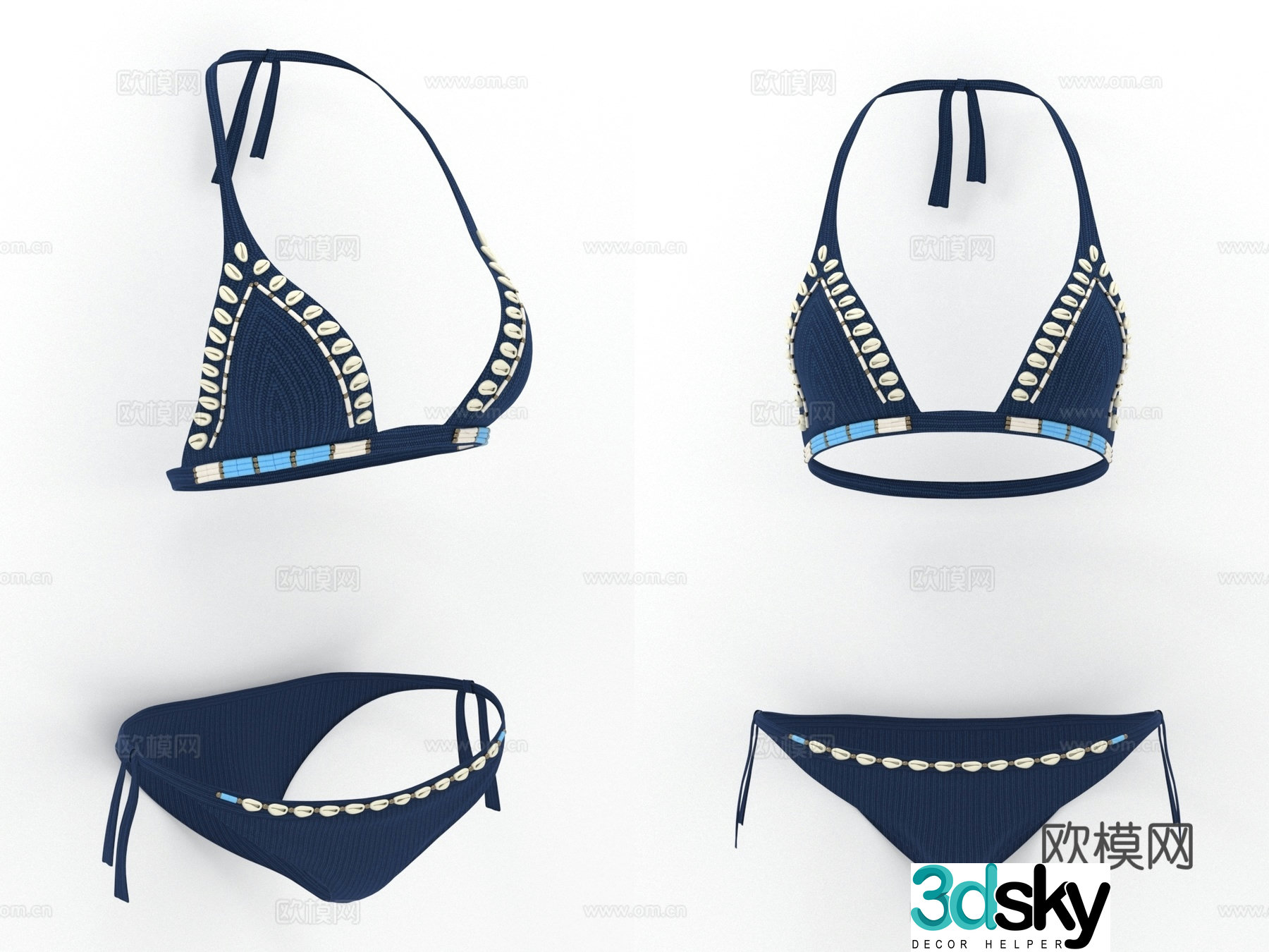 Women’s Underwear Panties Bra Women’s Clothing Women’s 3D Model