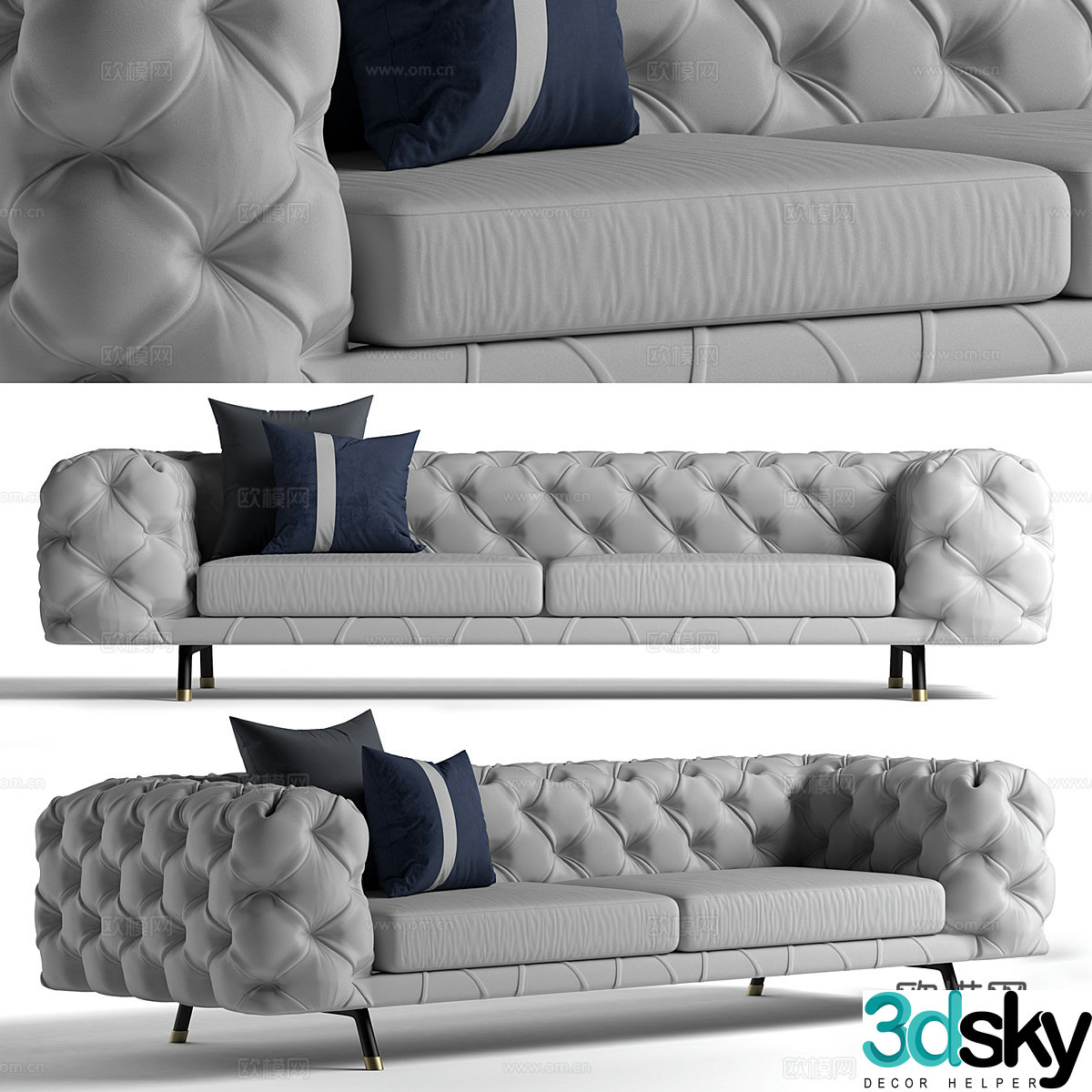 Sofa DANIEL Ulivi Living Room 3D Model