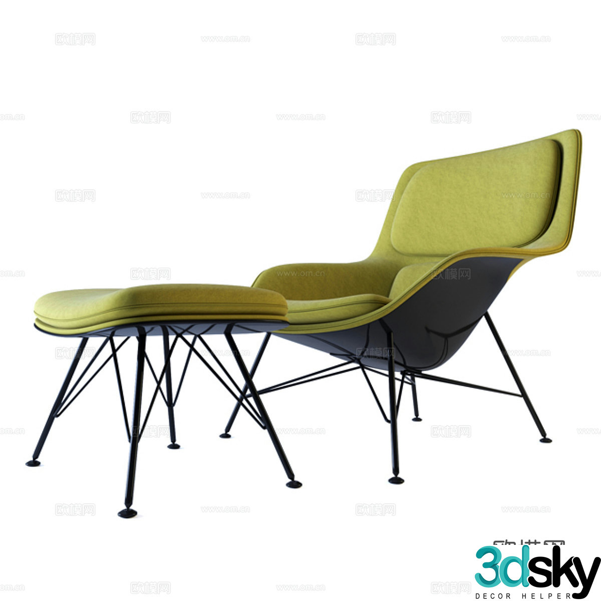 Herman Miller Striad Leisure Chair 3D Model
