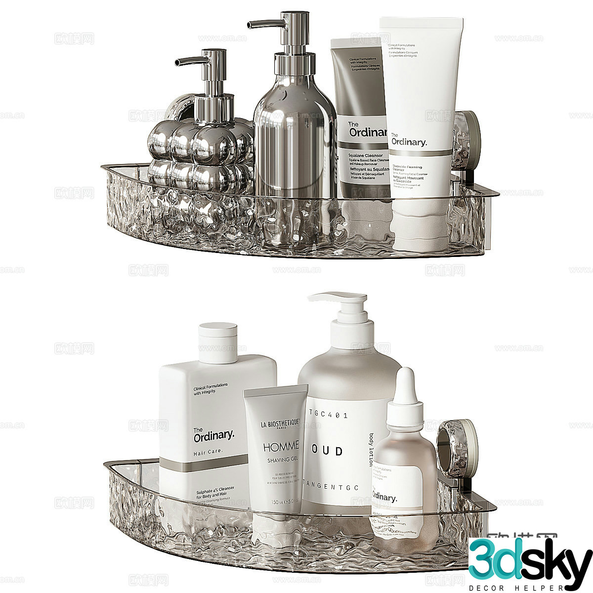 Bathroom corner shelf 3D model