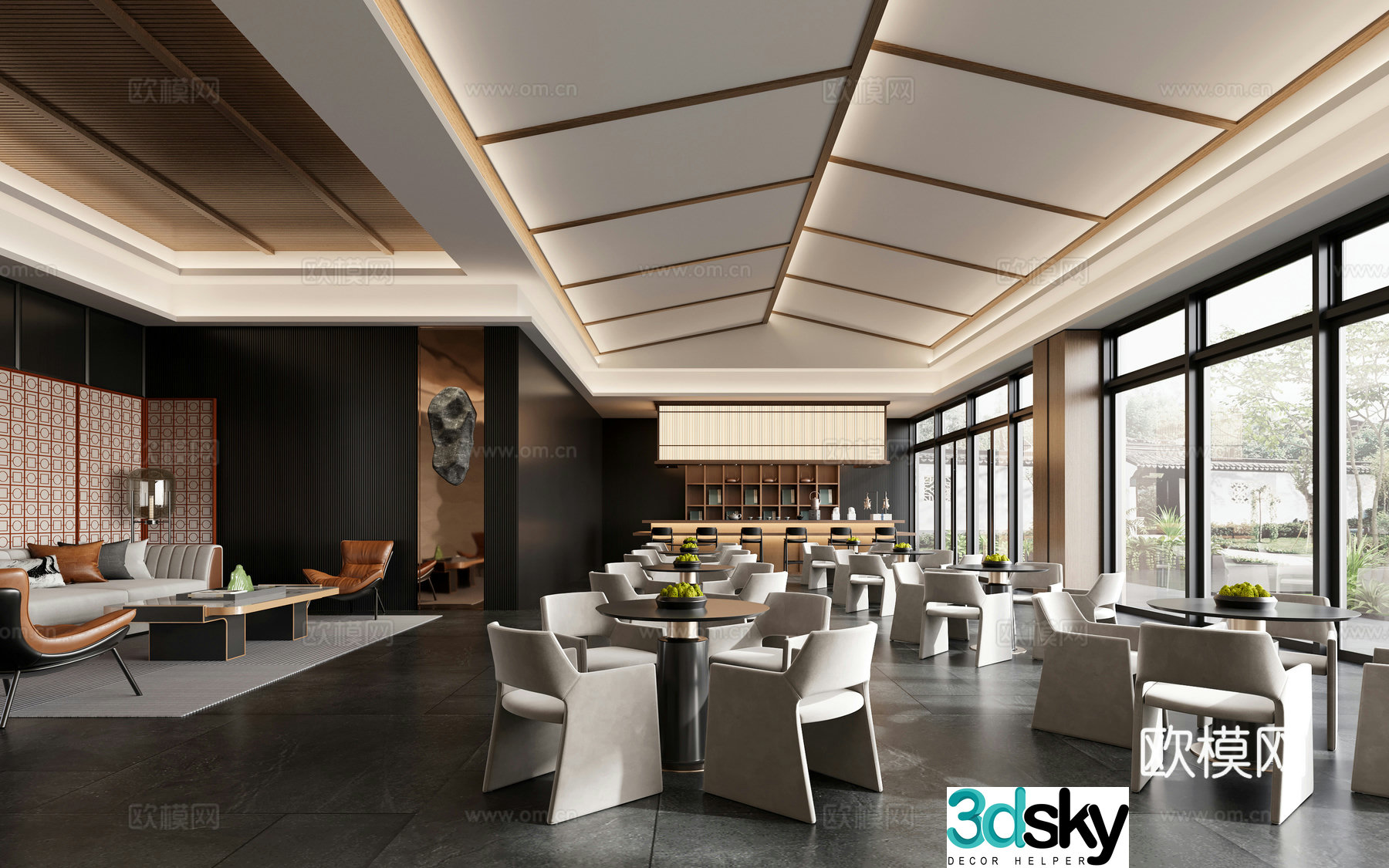 New Chinese sales office 3D model