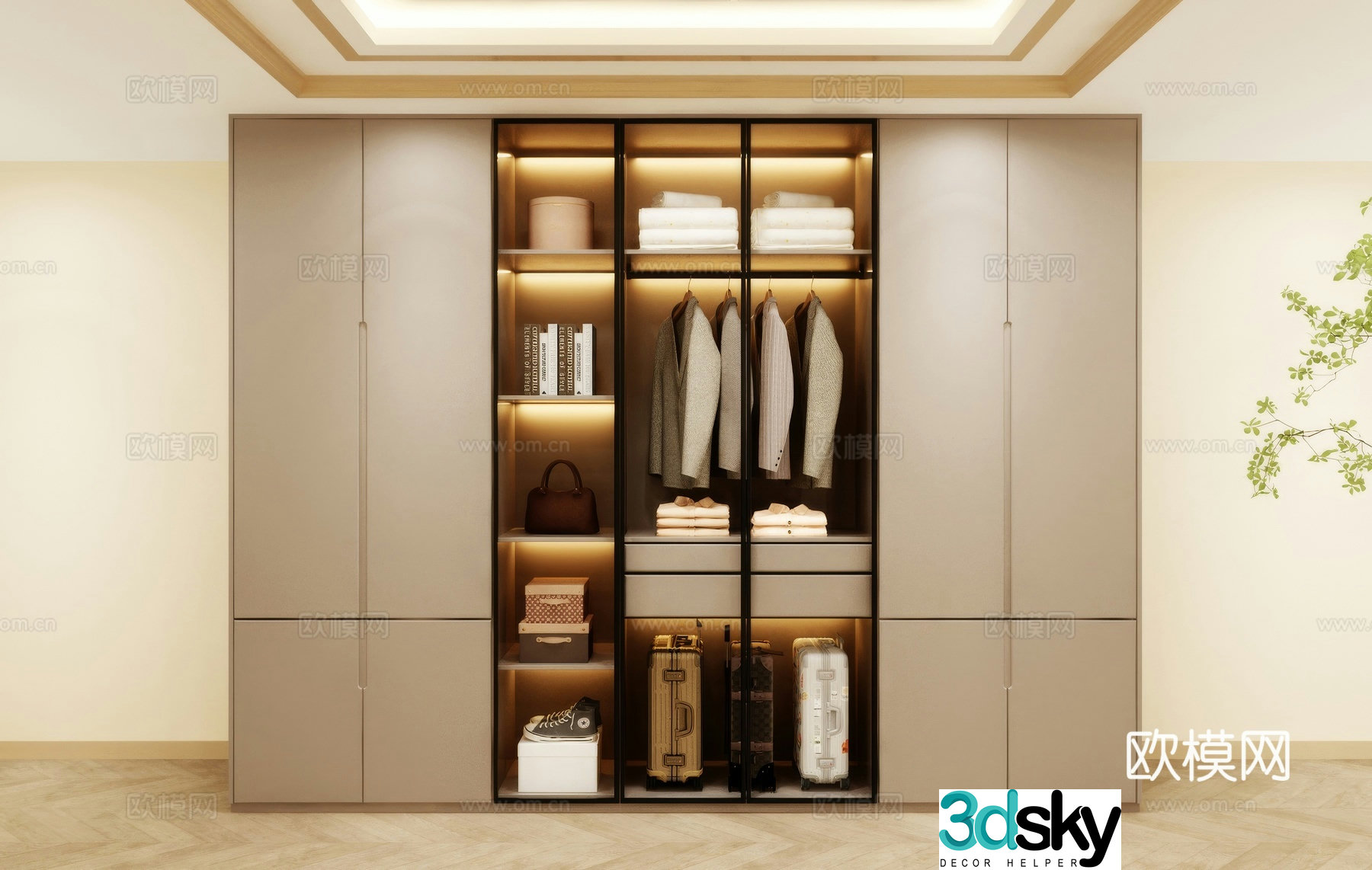 Wardrobe Design Wardrobe Wardrobe Chair Bedroom Wardrobe Hotel Wardrobe 3D Model