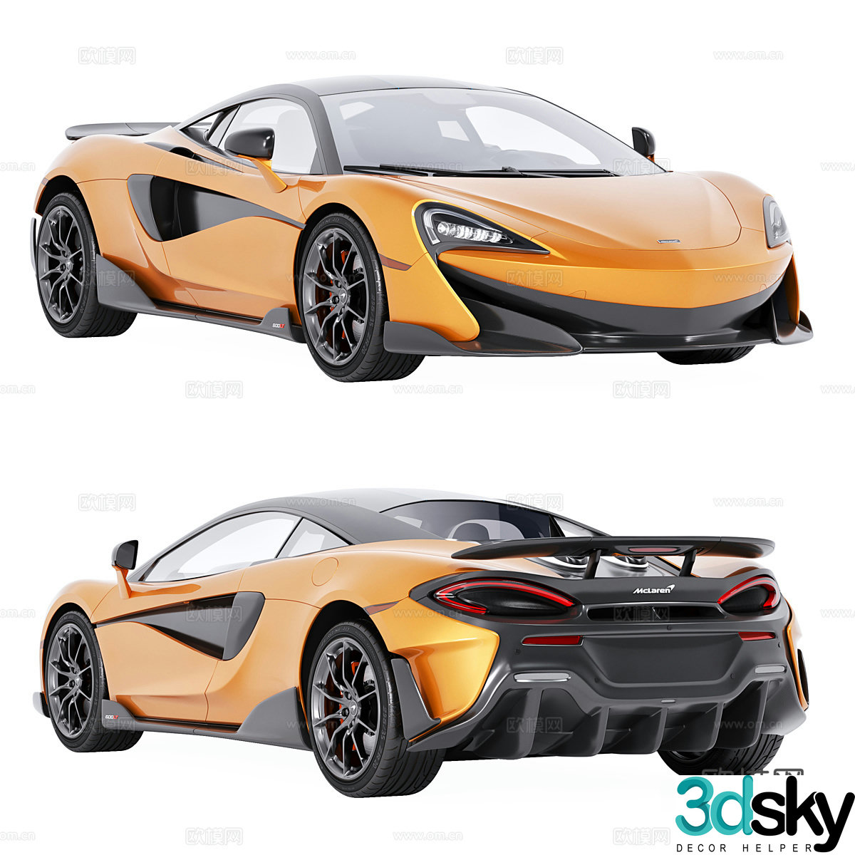 McLaren 600LT3d Model