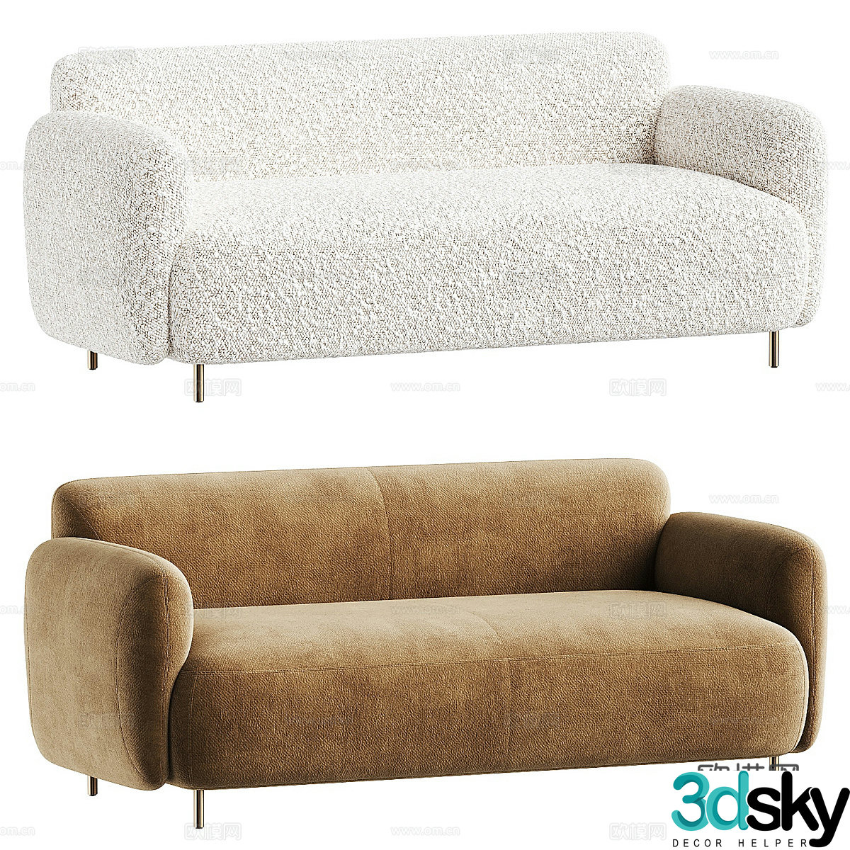 BUDDY 218 | Pedrali Sofa 3d Model