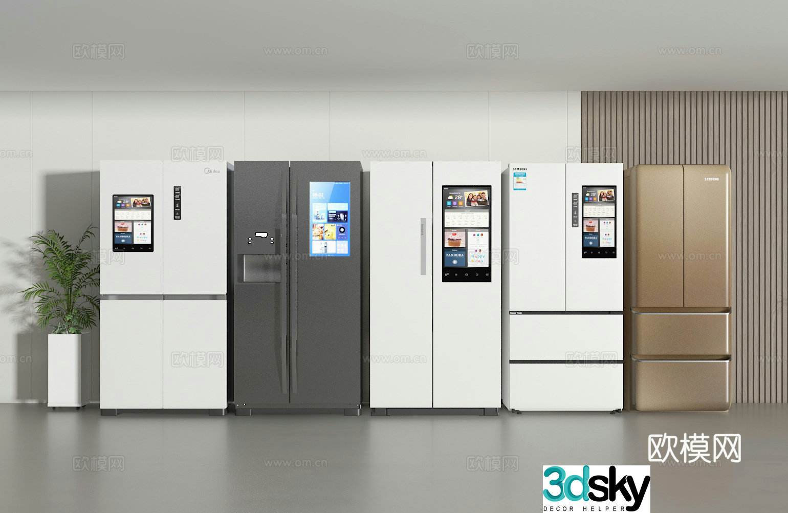 Refrigerator 3d model