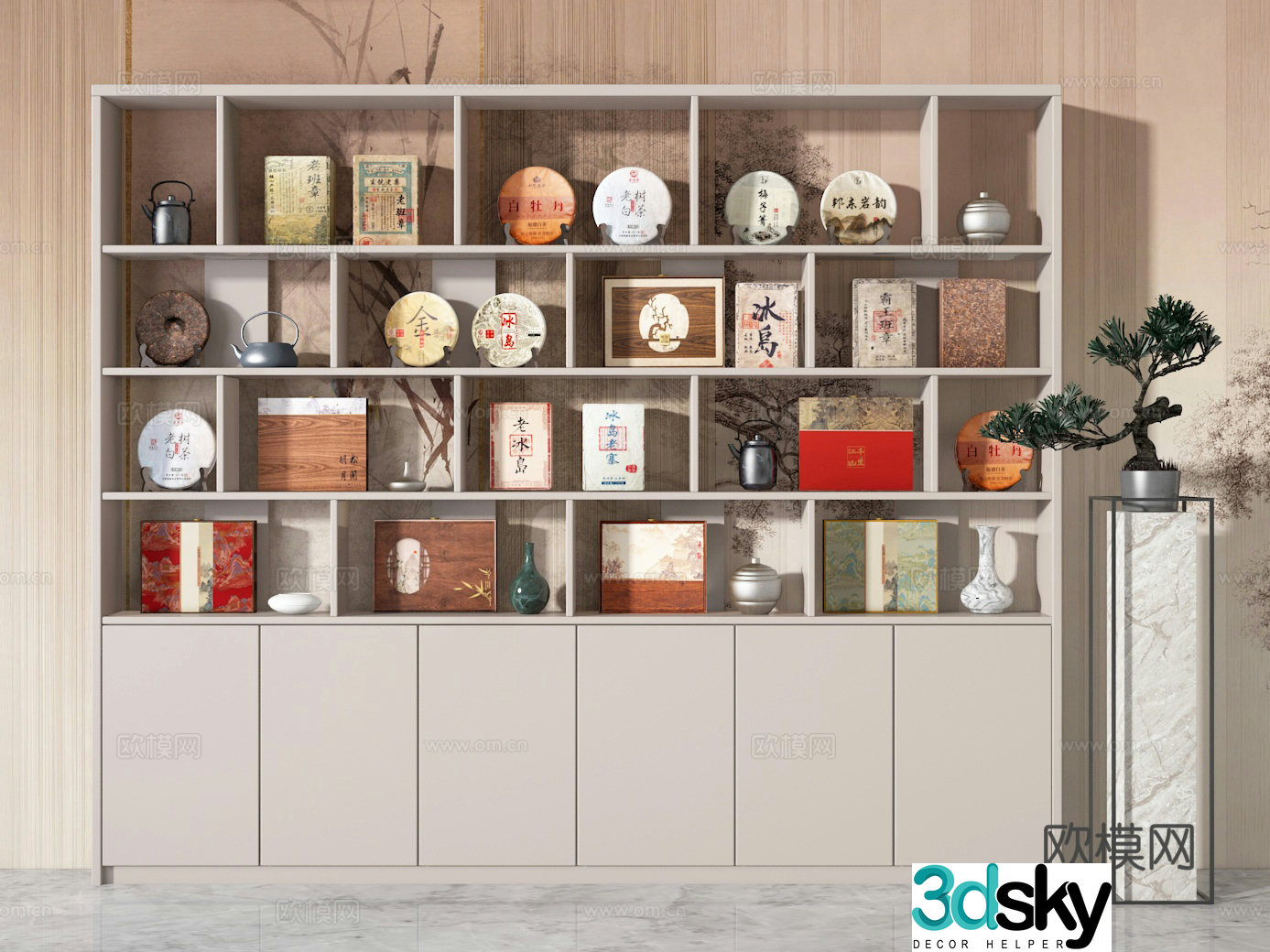 Tea cabinet 3d model