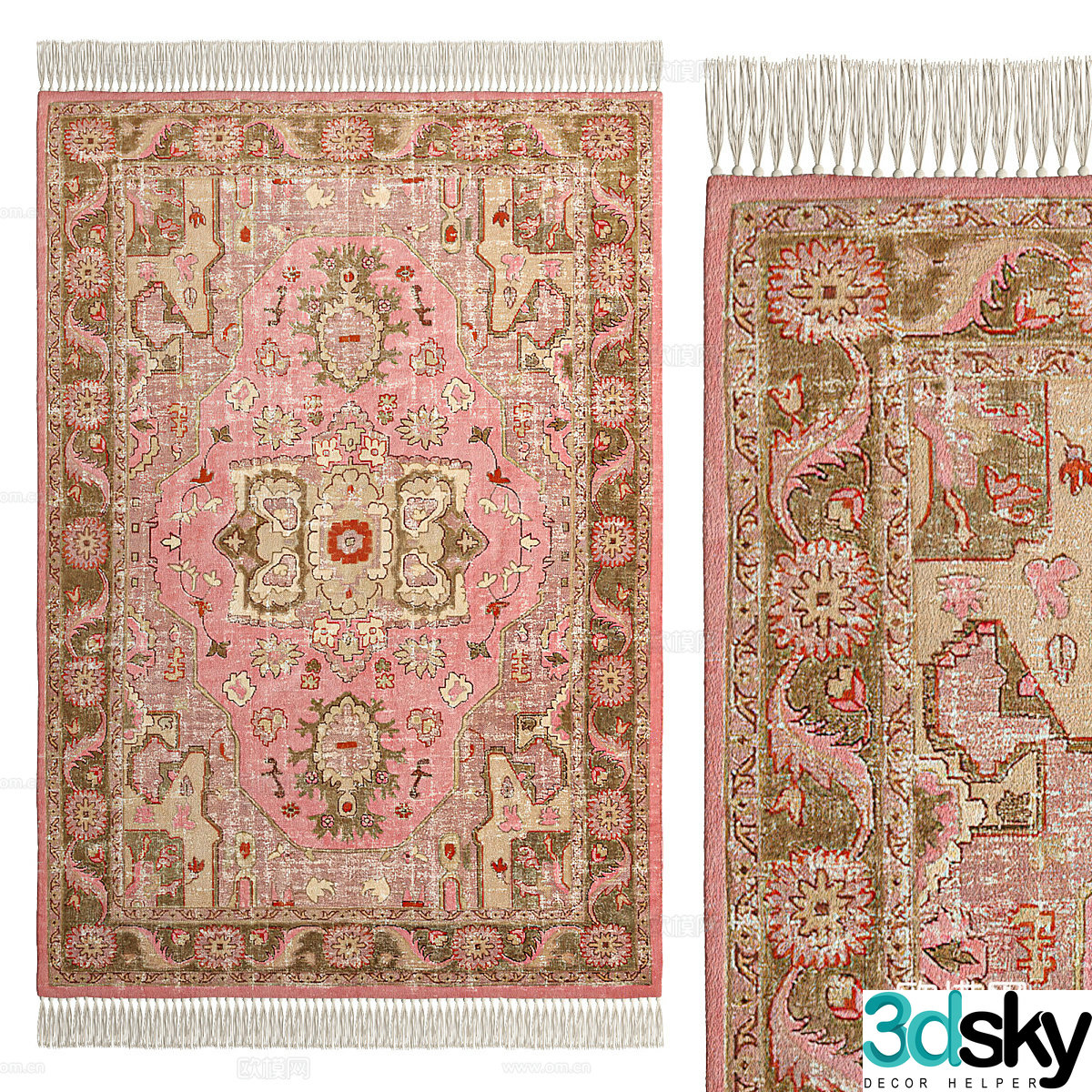 American Floris retro style cotton carpet 3d model