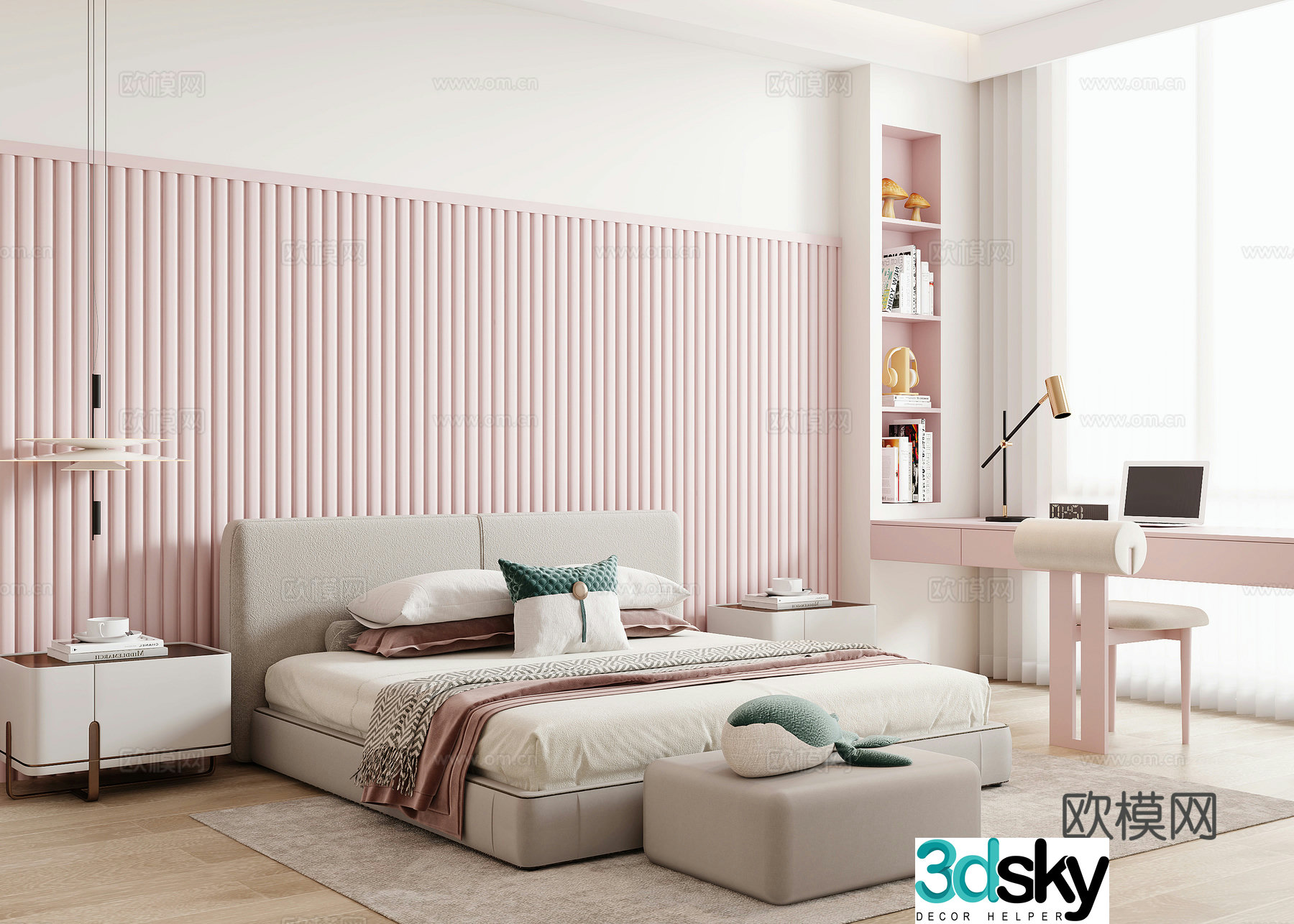Modern children’s room 3d model