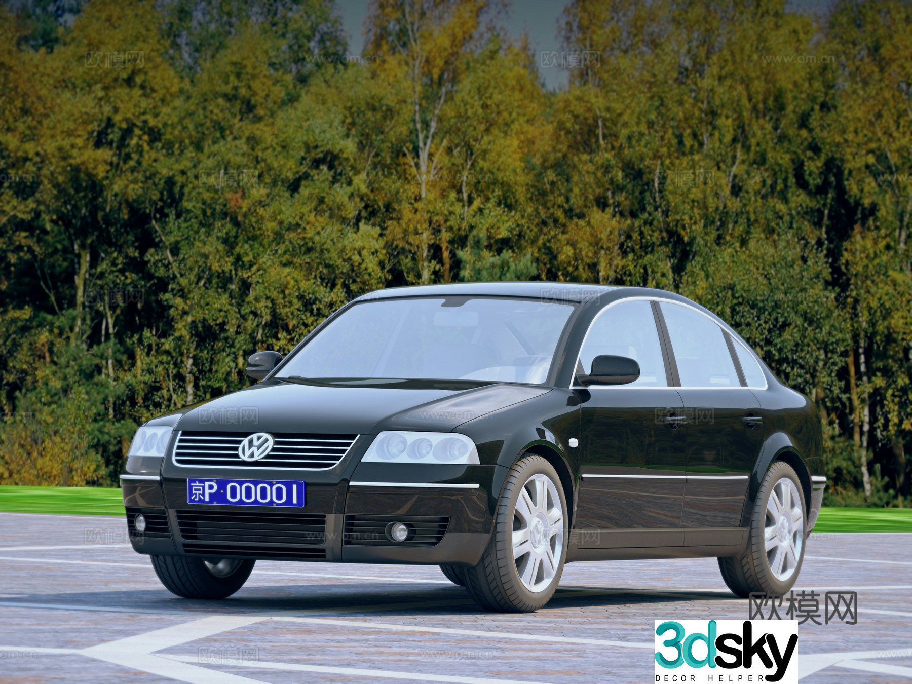 Volkswagen Passat Car 3D Model