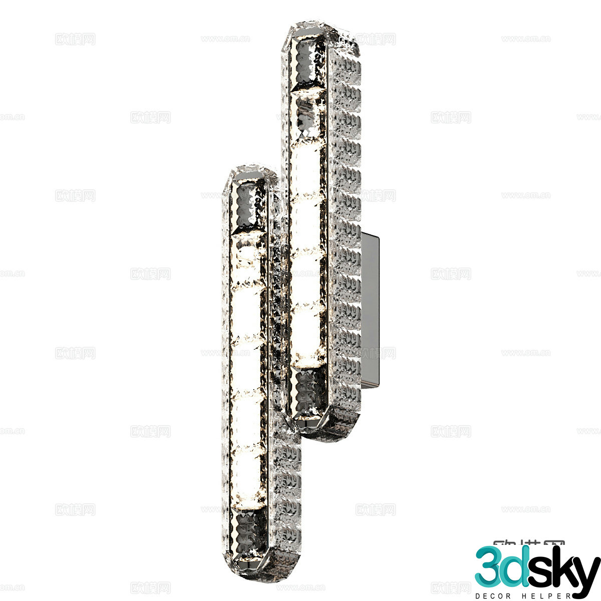 Modern light luxury TGBE wall light 3d model