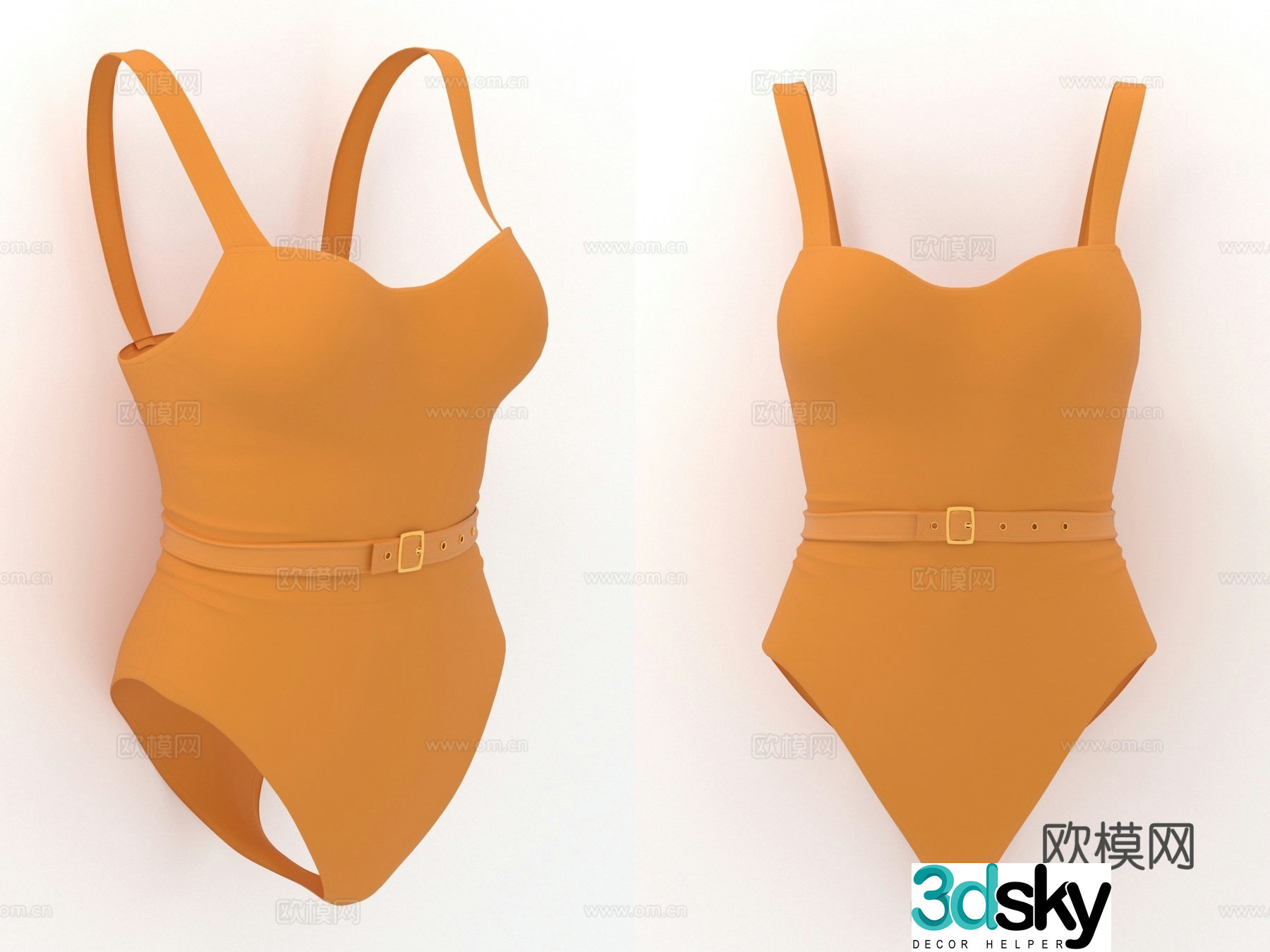 Swimsuit Swimsuit Onesie Women’s Clothing Women’s Clothing 3D Model