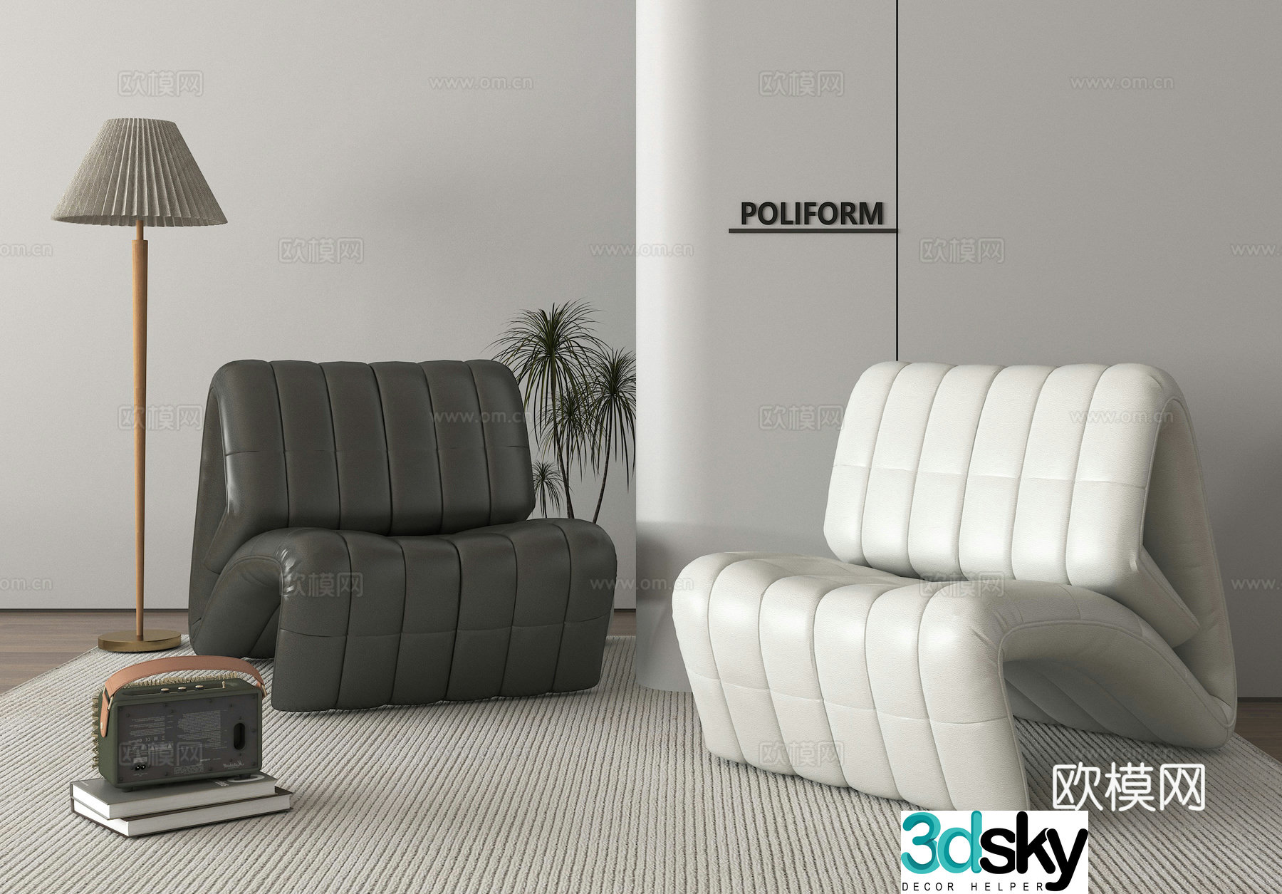 Chair Leisure Chair Single Chair 3D Model