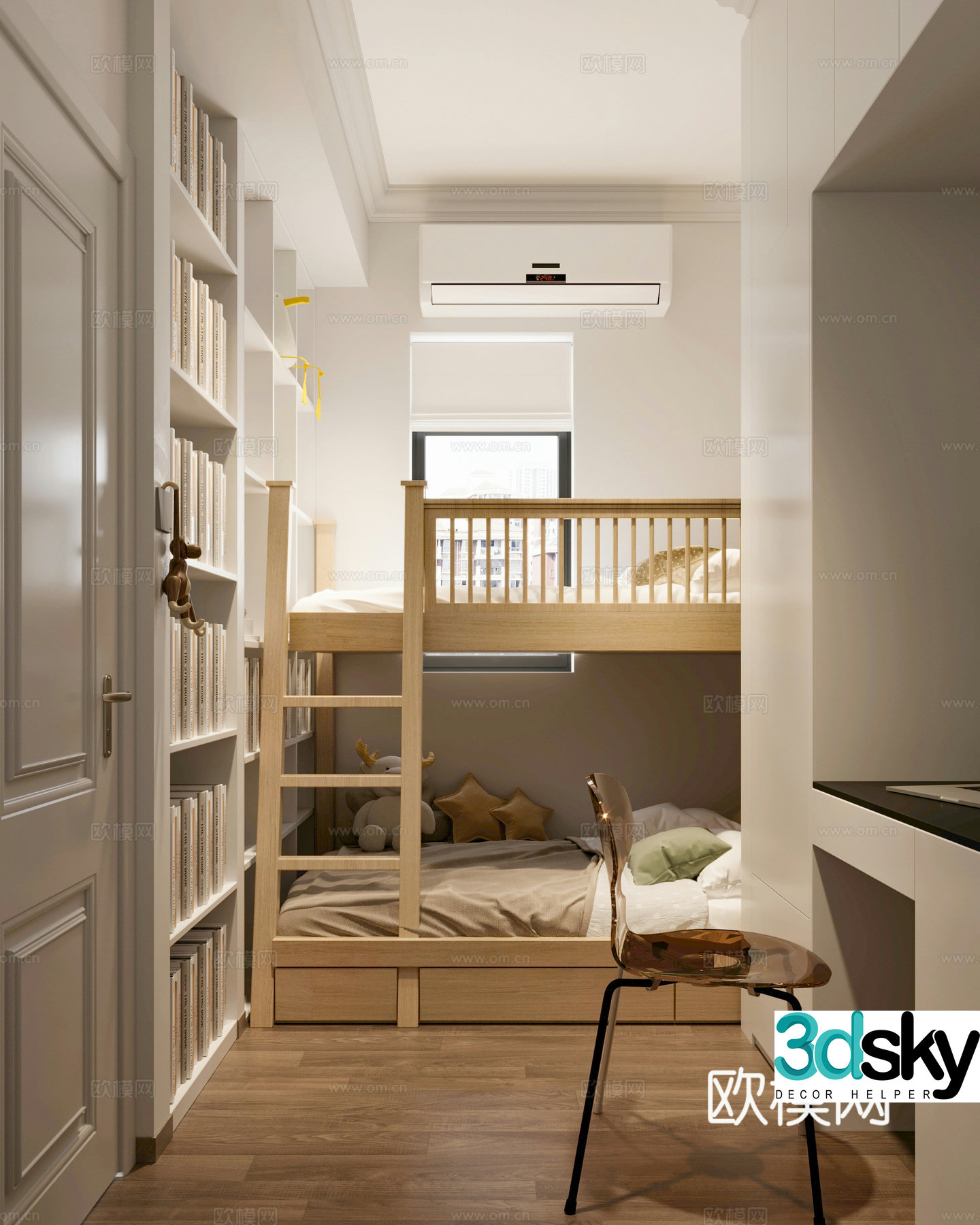 Modern Children’s Room 3D Model