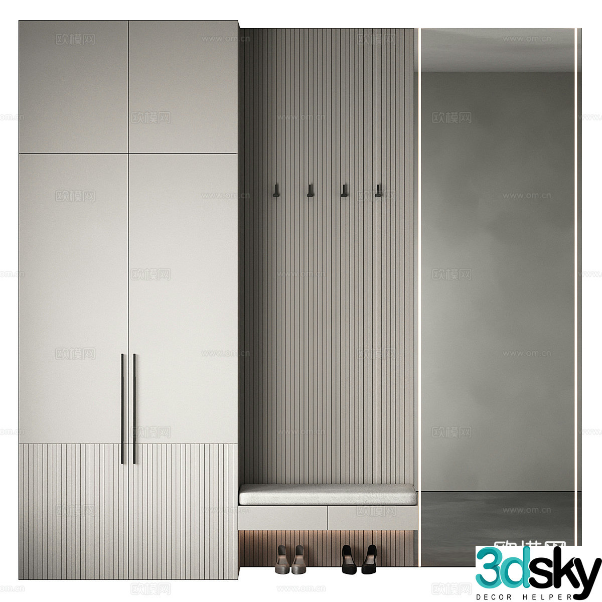 Corridor Set 303d Model